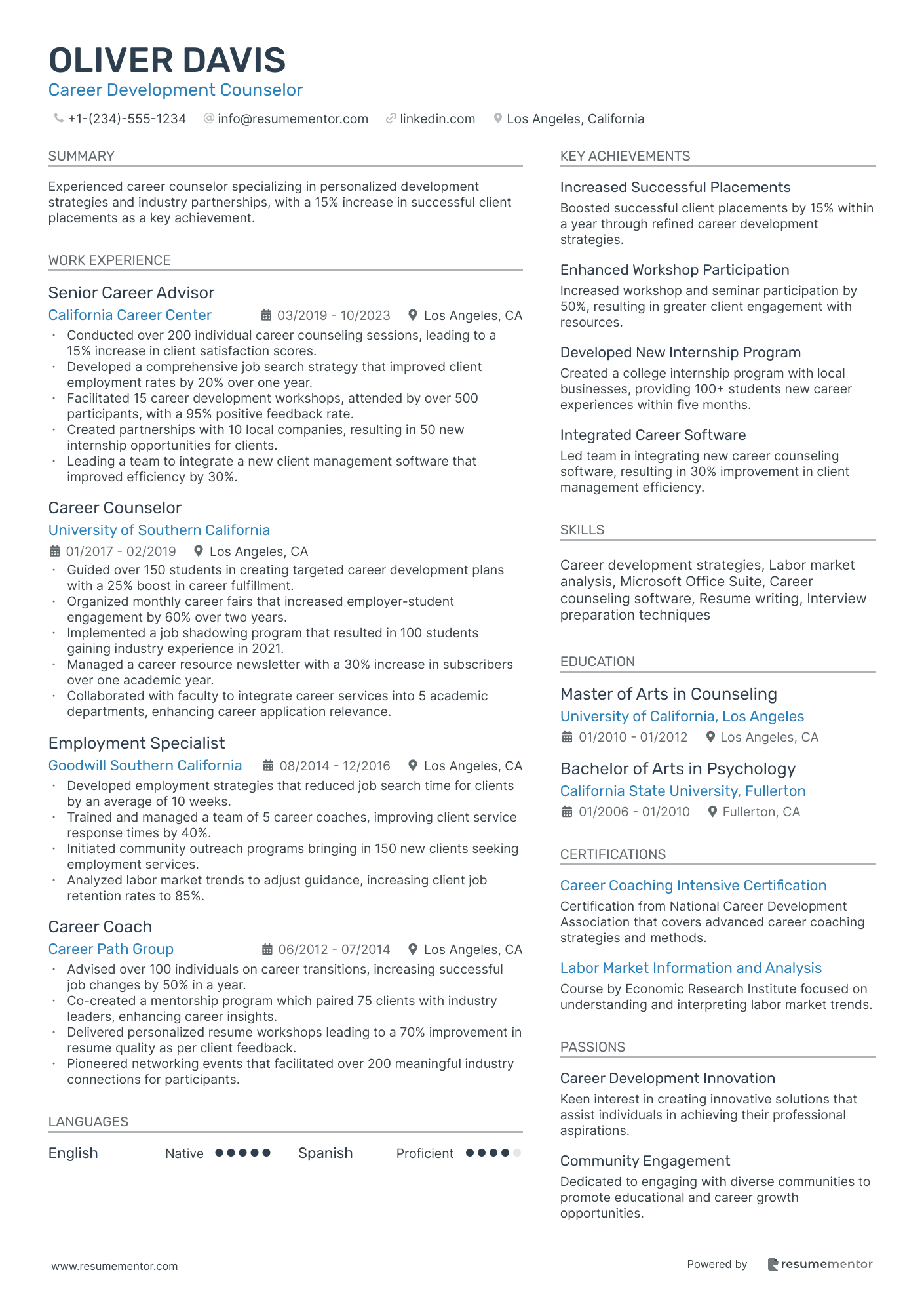 Career Development Counselor