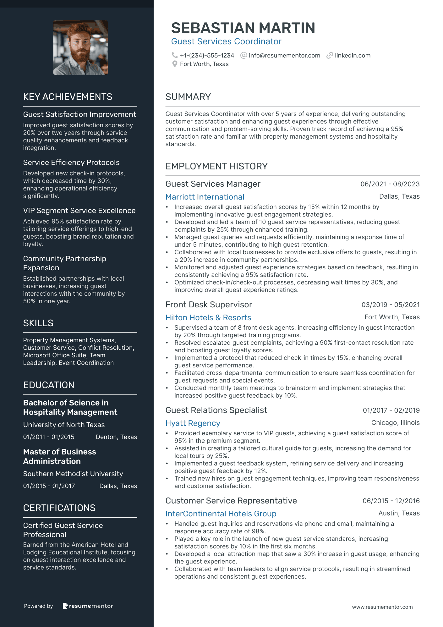 Guest Services Coordinator