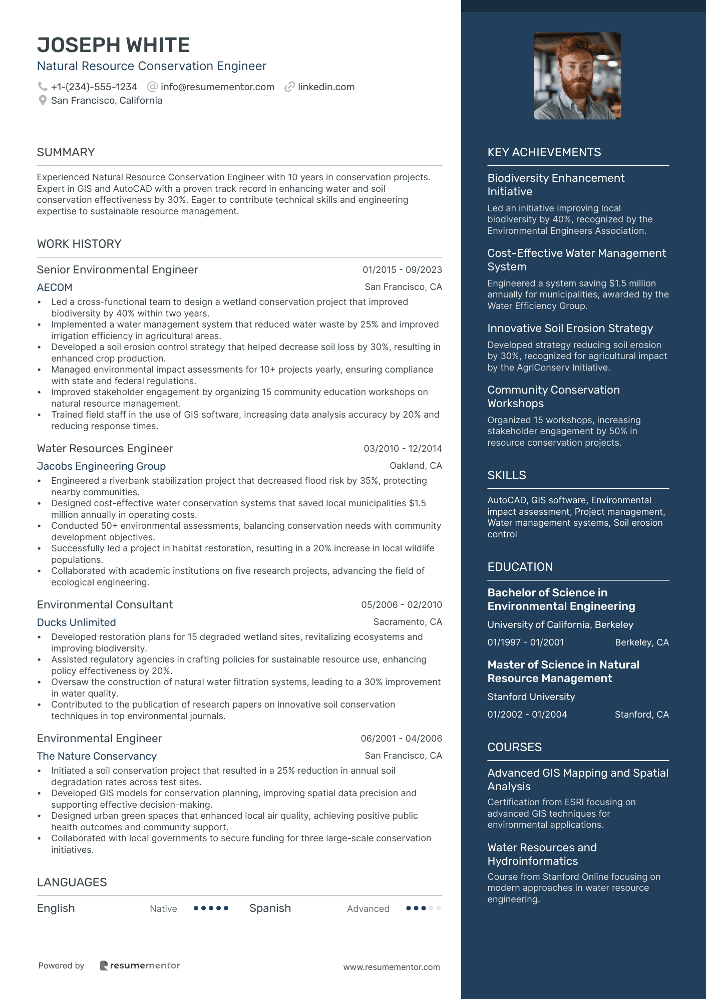 Natural Resource Conservation Engineer