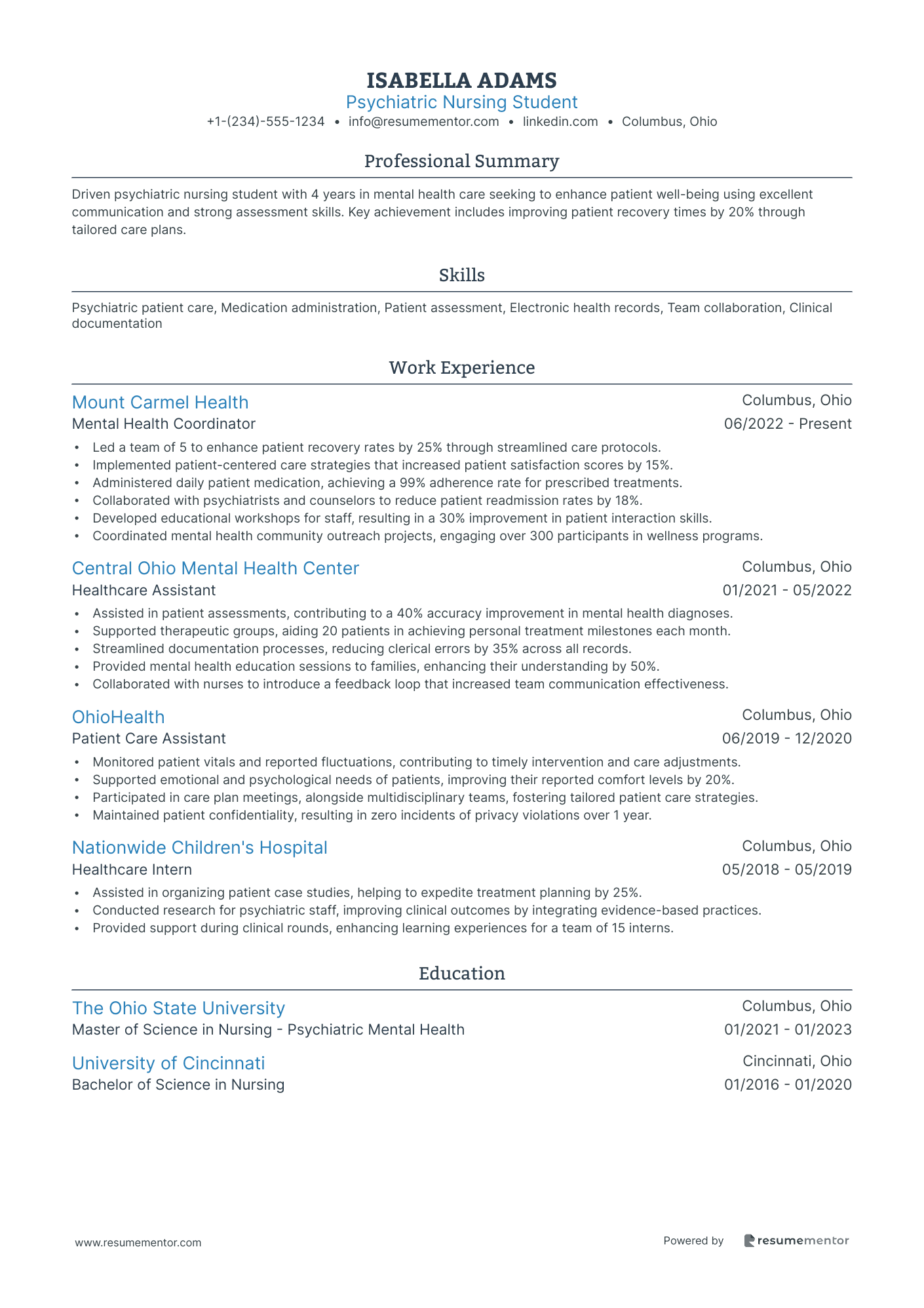 Psychiatric Nursing Student