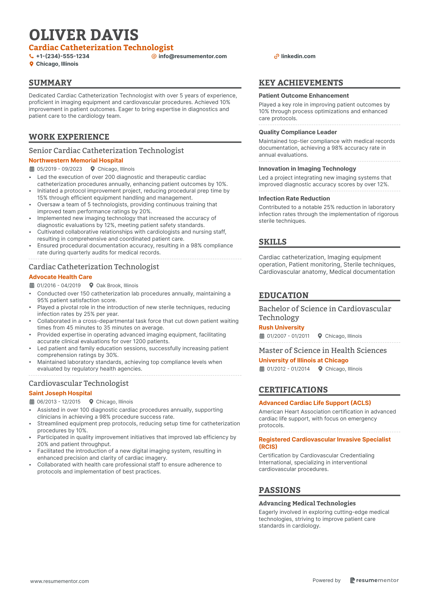 Cardiac Catheterization Technologist