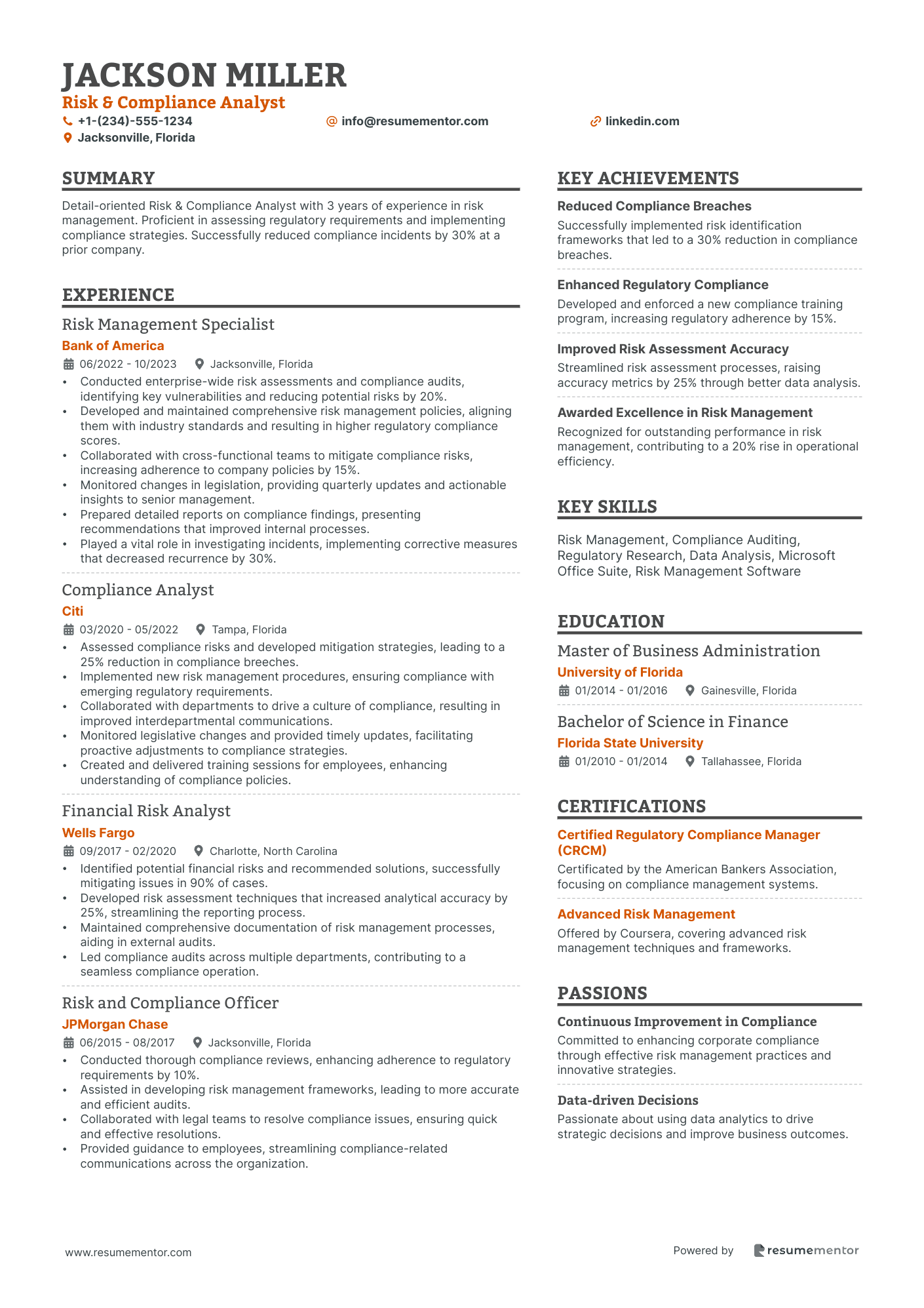 Risk & Compliance Analyst