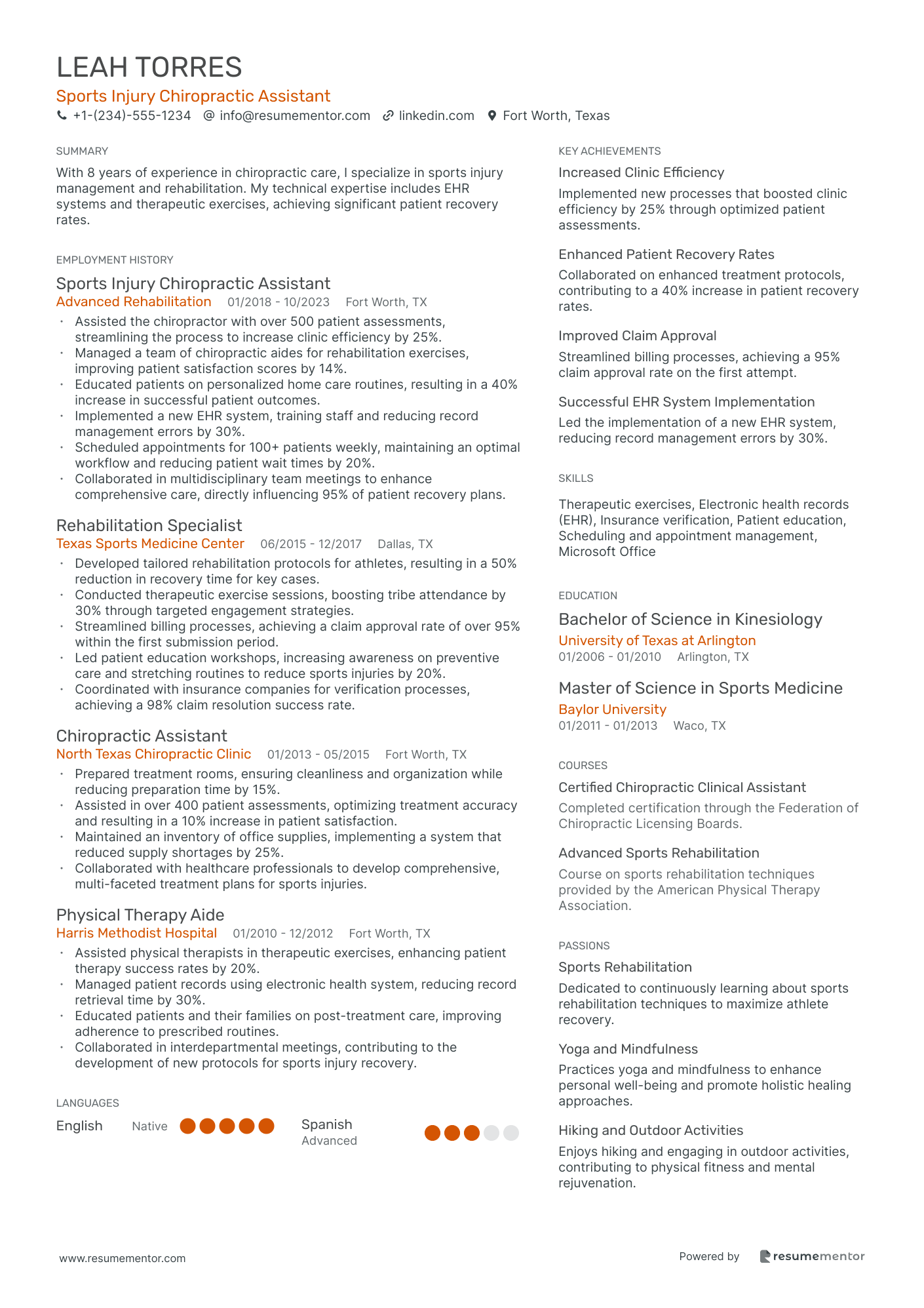 Sports Injury Chiropractic Assistant