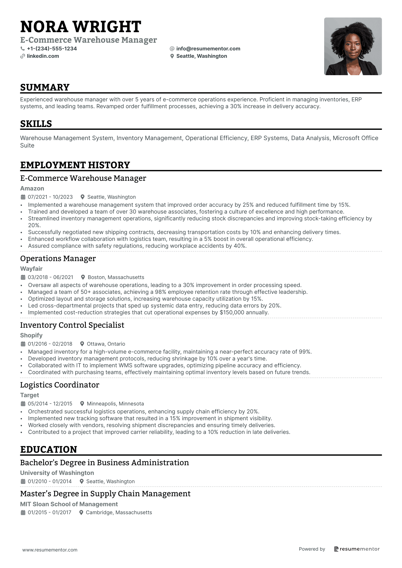 E Commerce Warehouse Manager