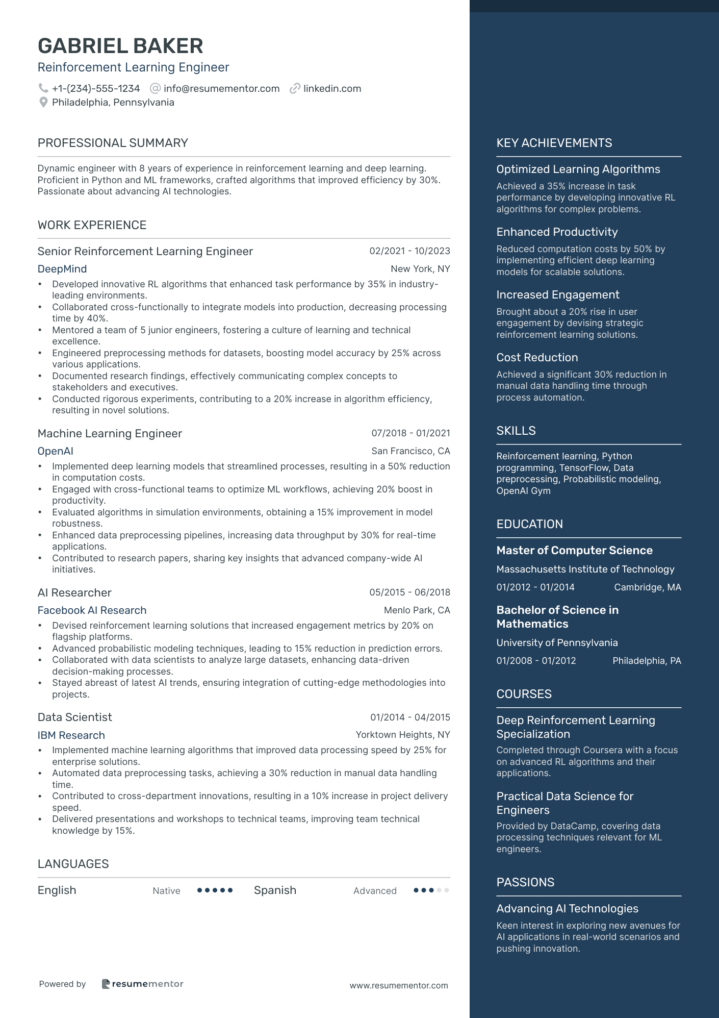 Reinforcement Learning Engineer