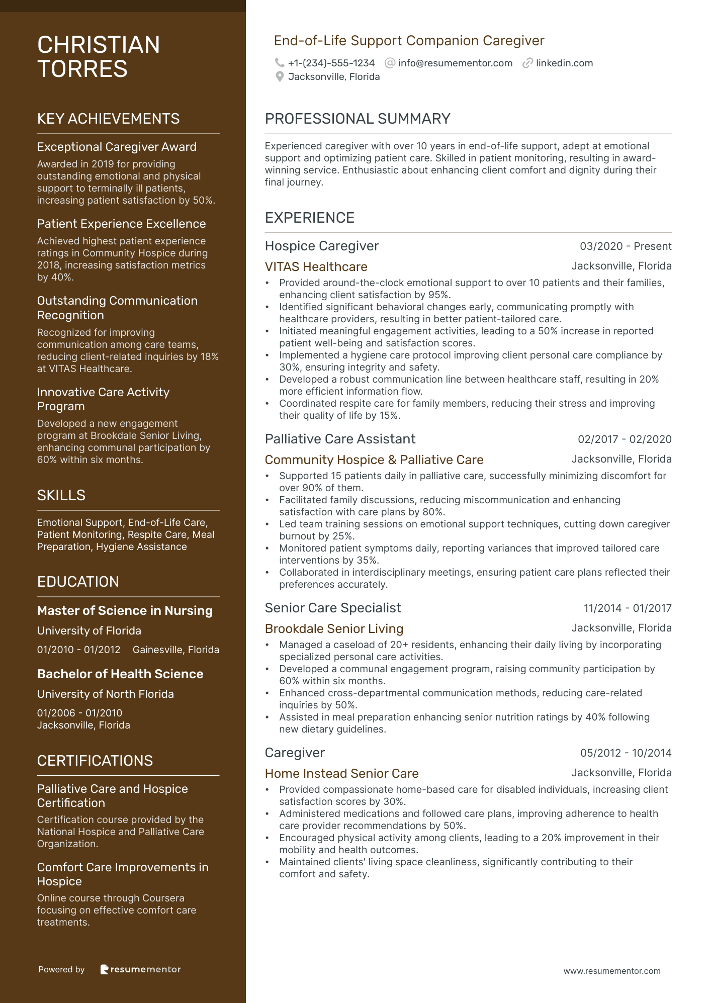 End of Life Support Companion Caregiver