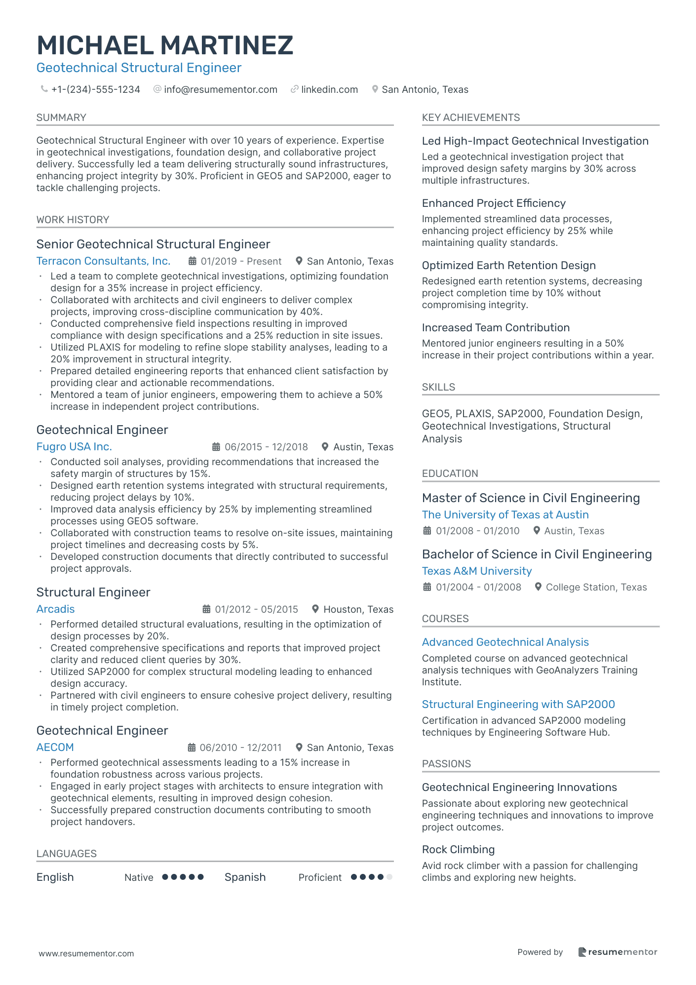 Geotechnical Structural Engineer