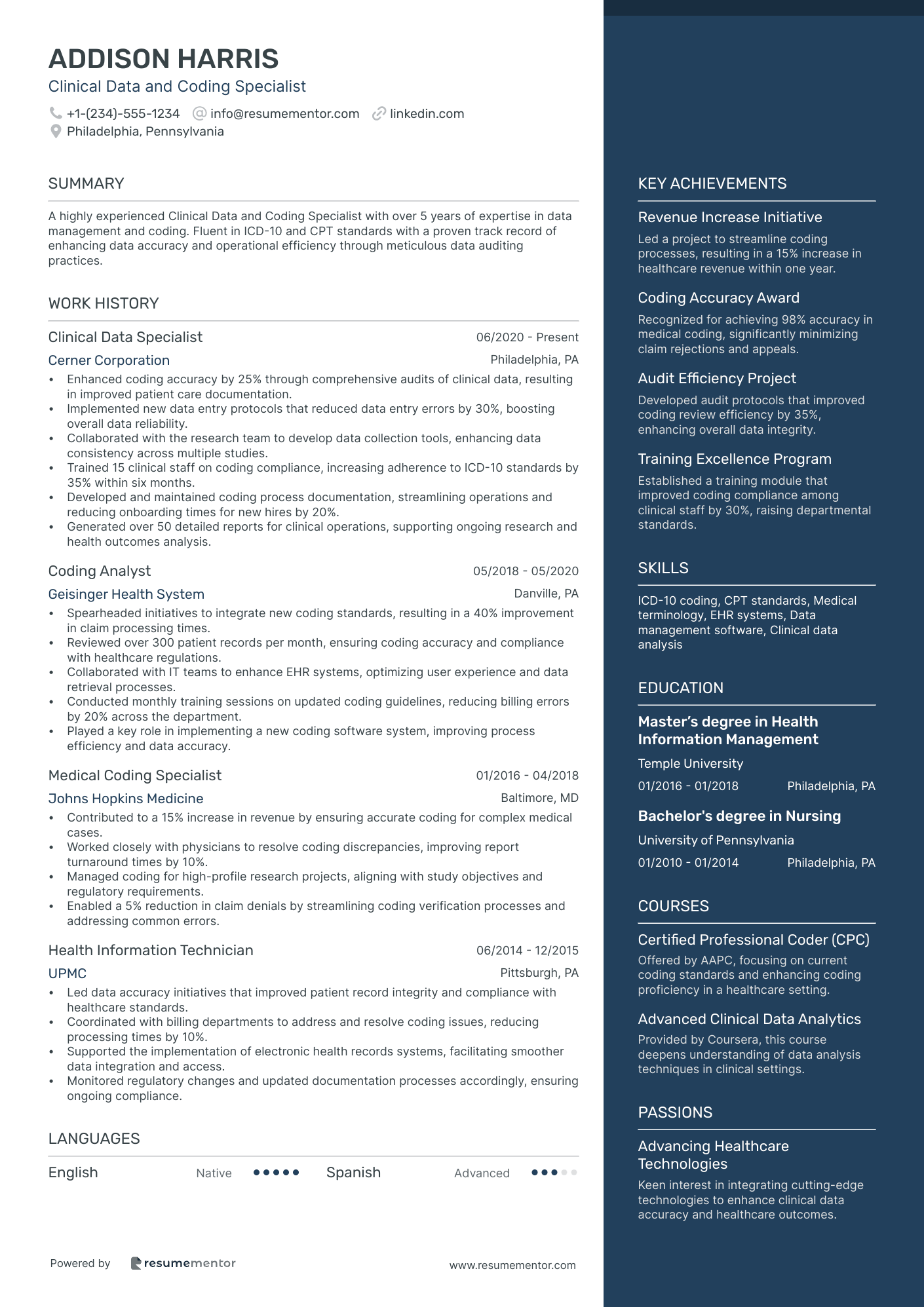 Clinical Data and Coding Specialist