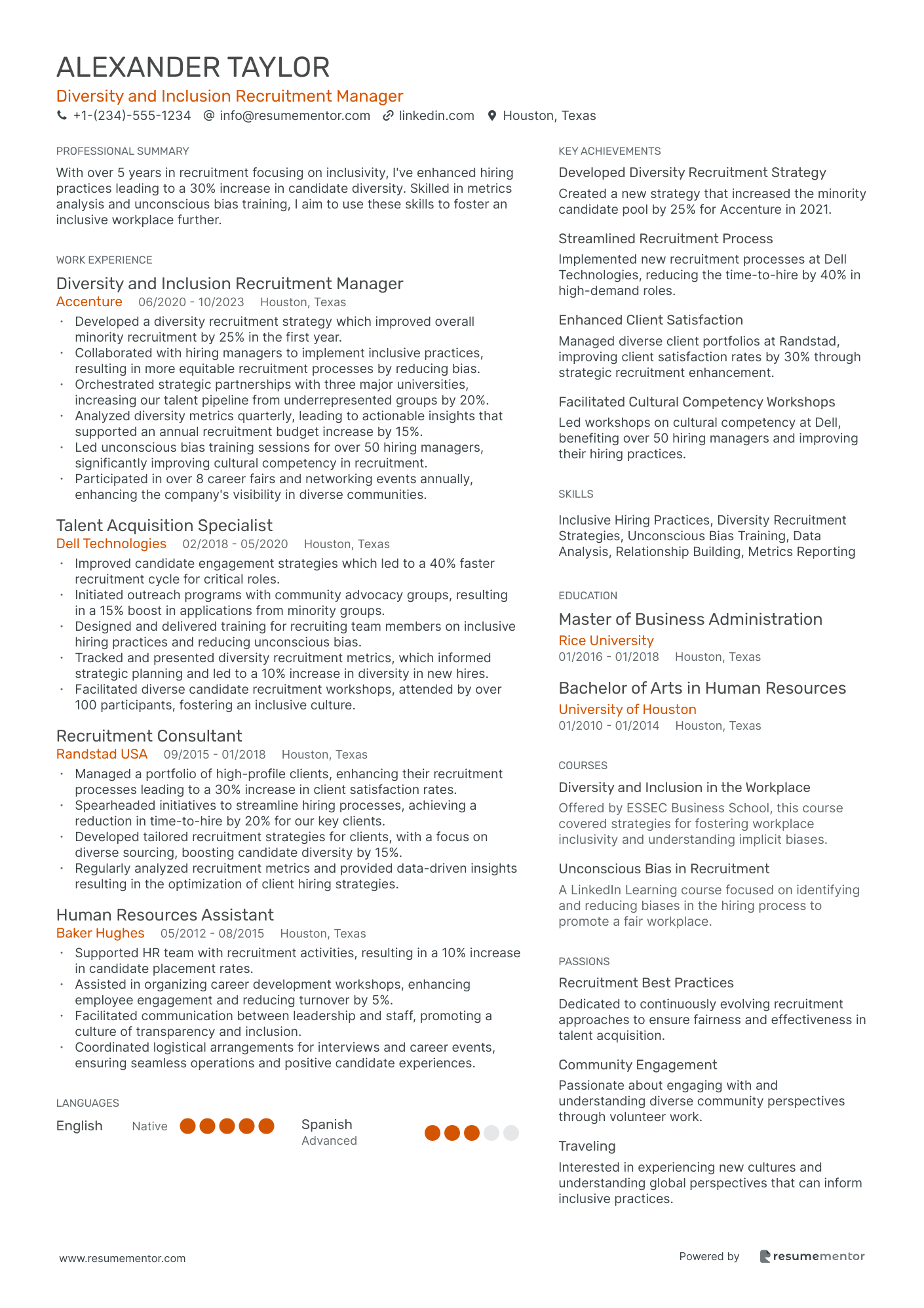 Diversity and Inclusion Recruitment Manager