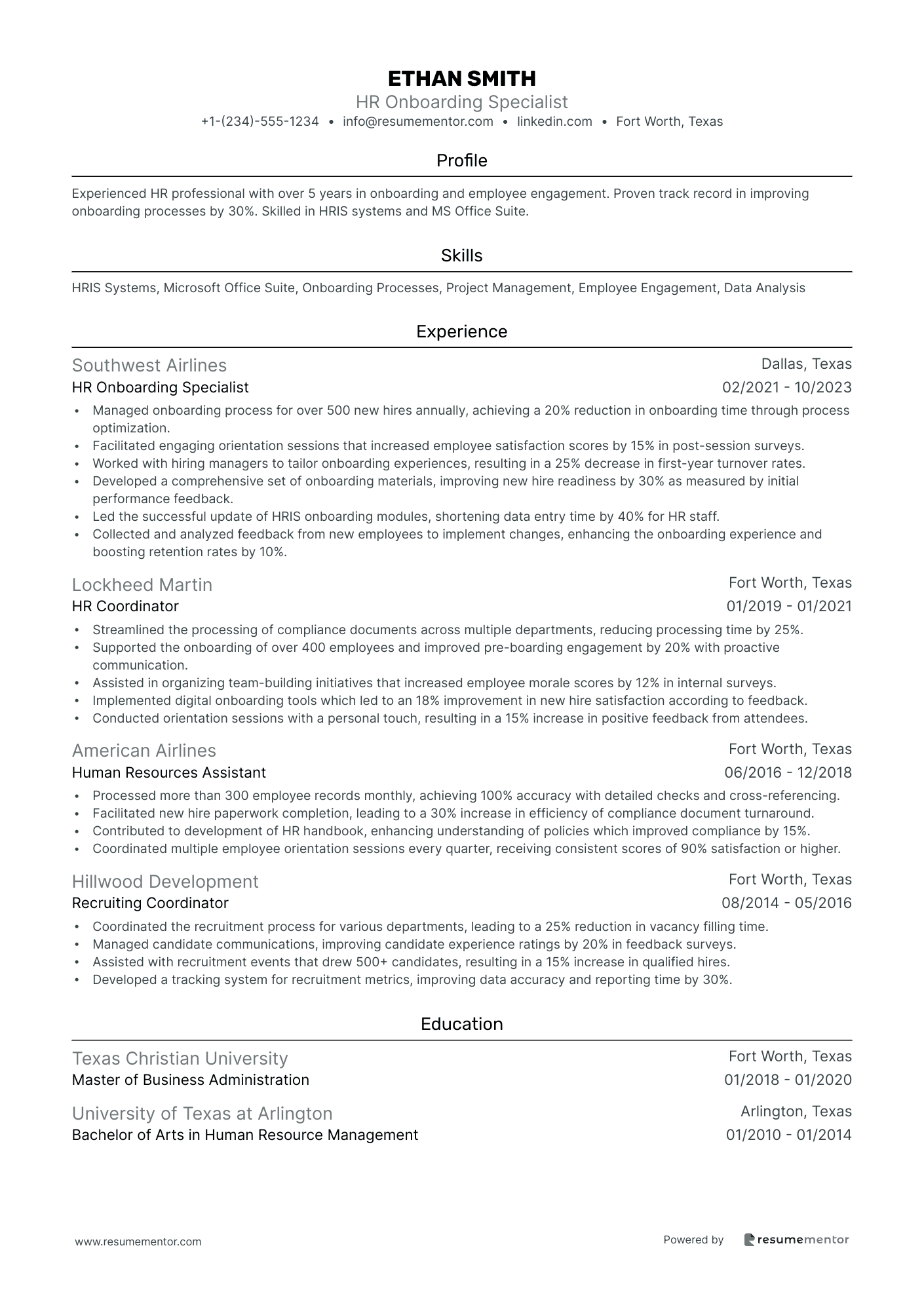 HR Onboarding Specialist