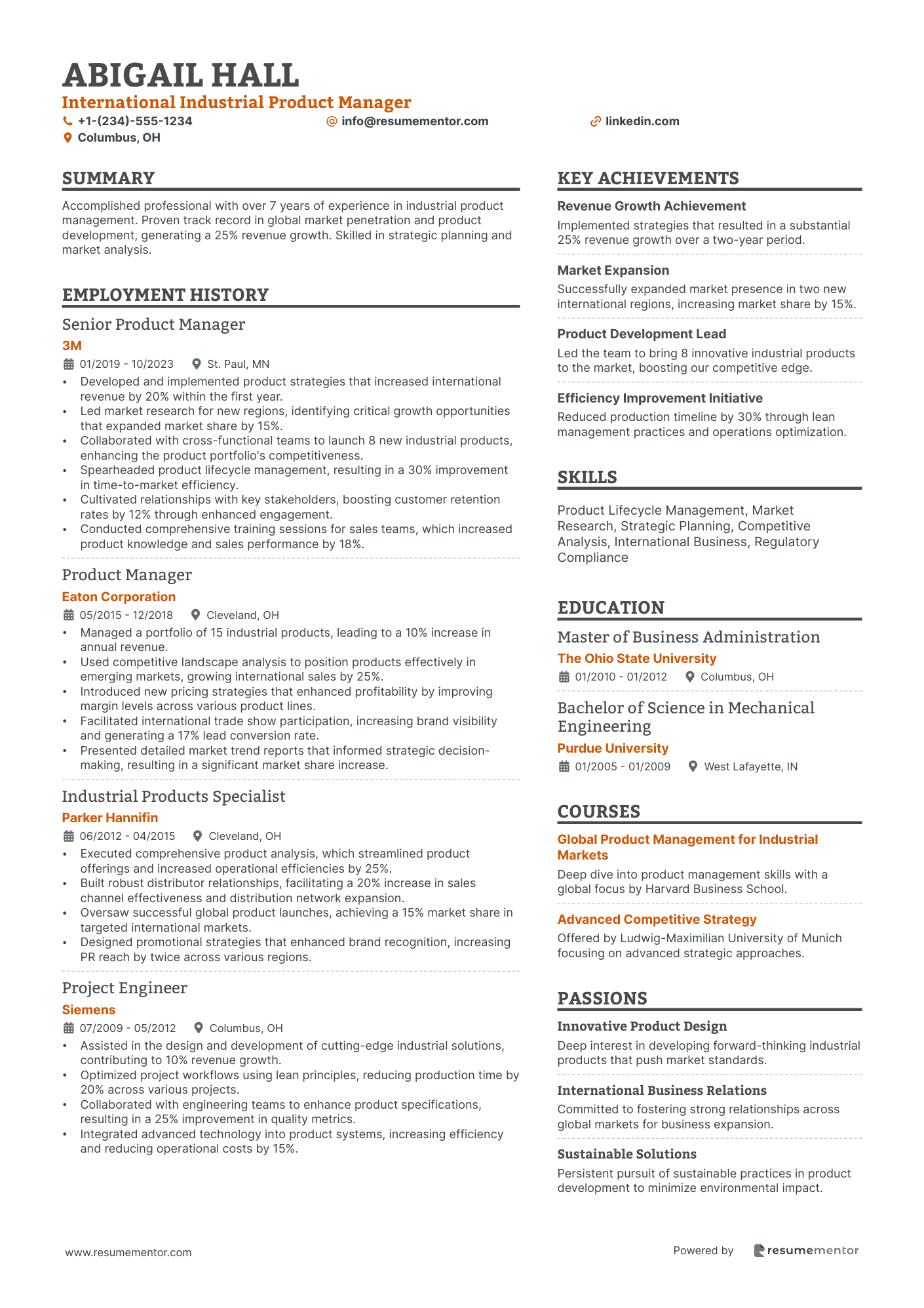 International Industrial Product Manager