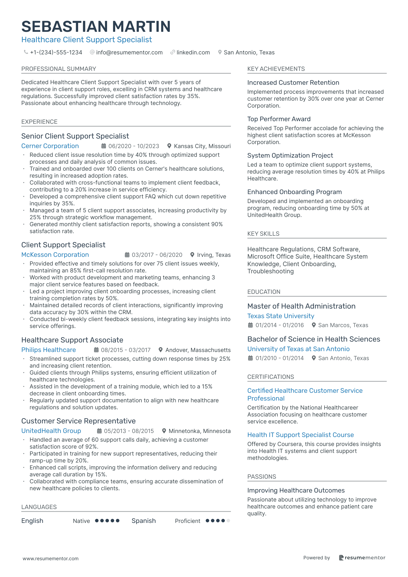 Healthcare Client Support Specialist