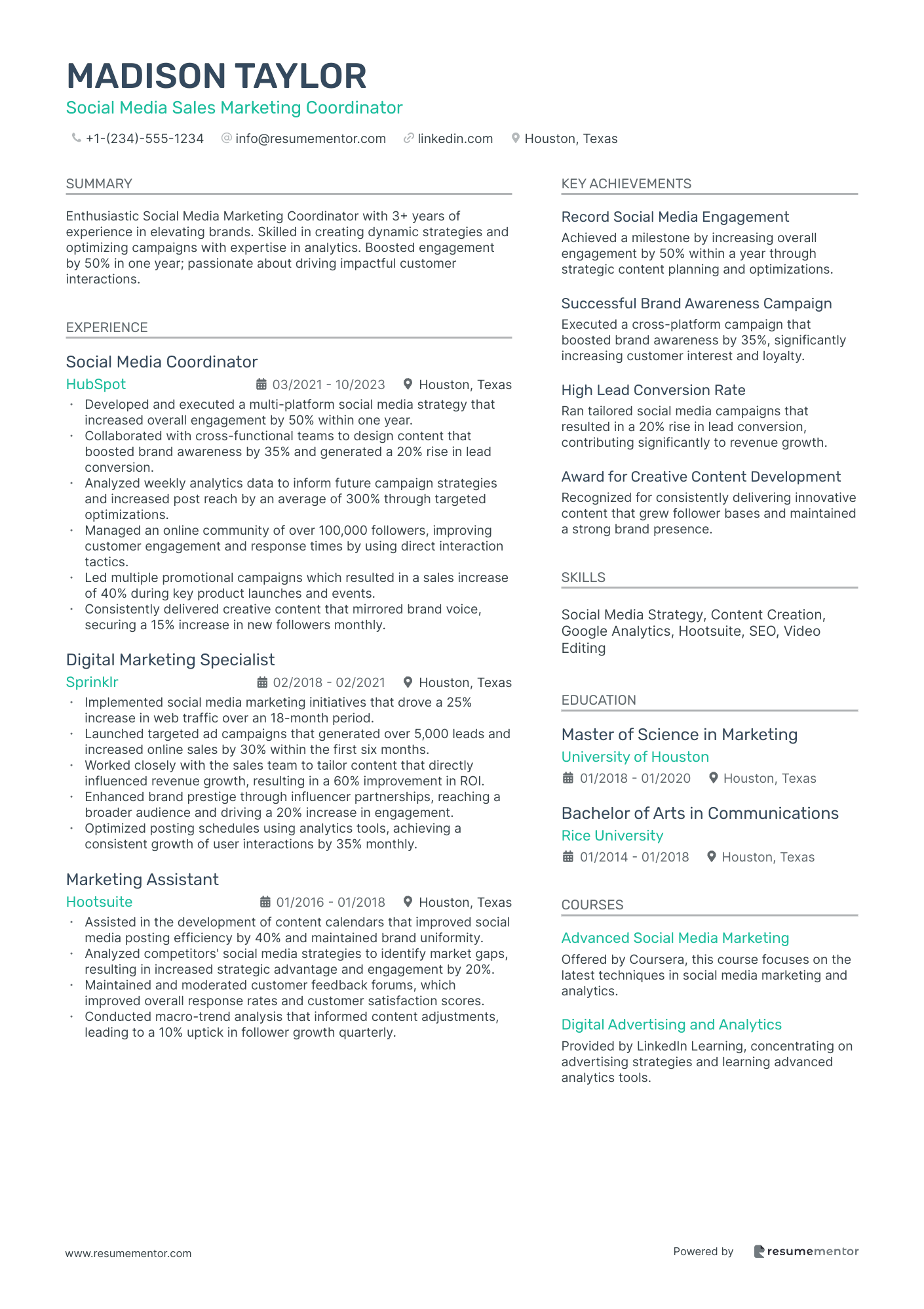 Social Media Sales Marketing Coordinator