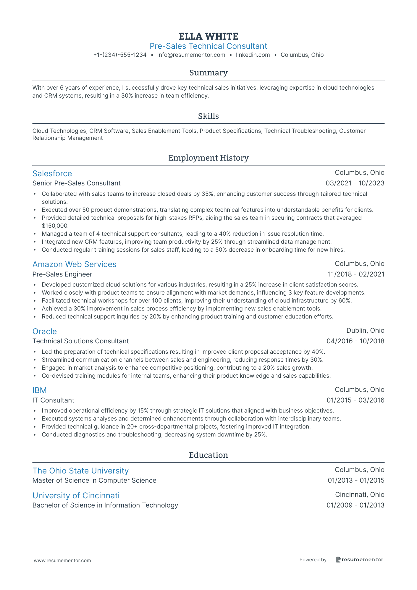 Pre Sales Technical Consultant