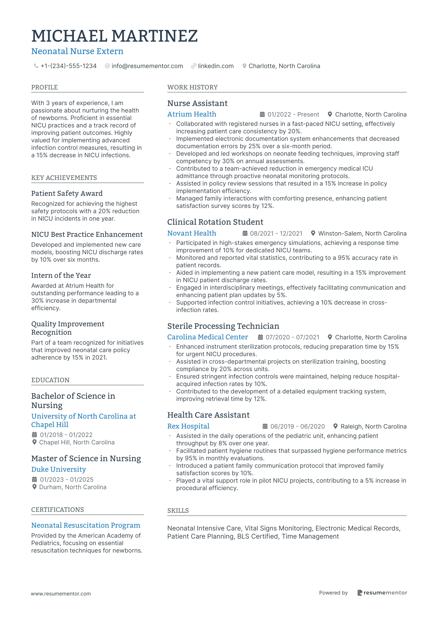 Neonatal Nurse Extern