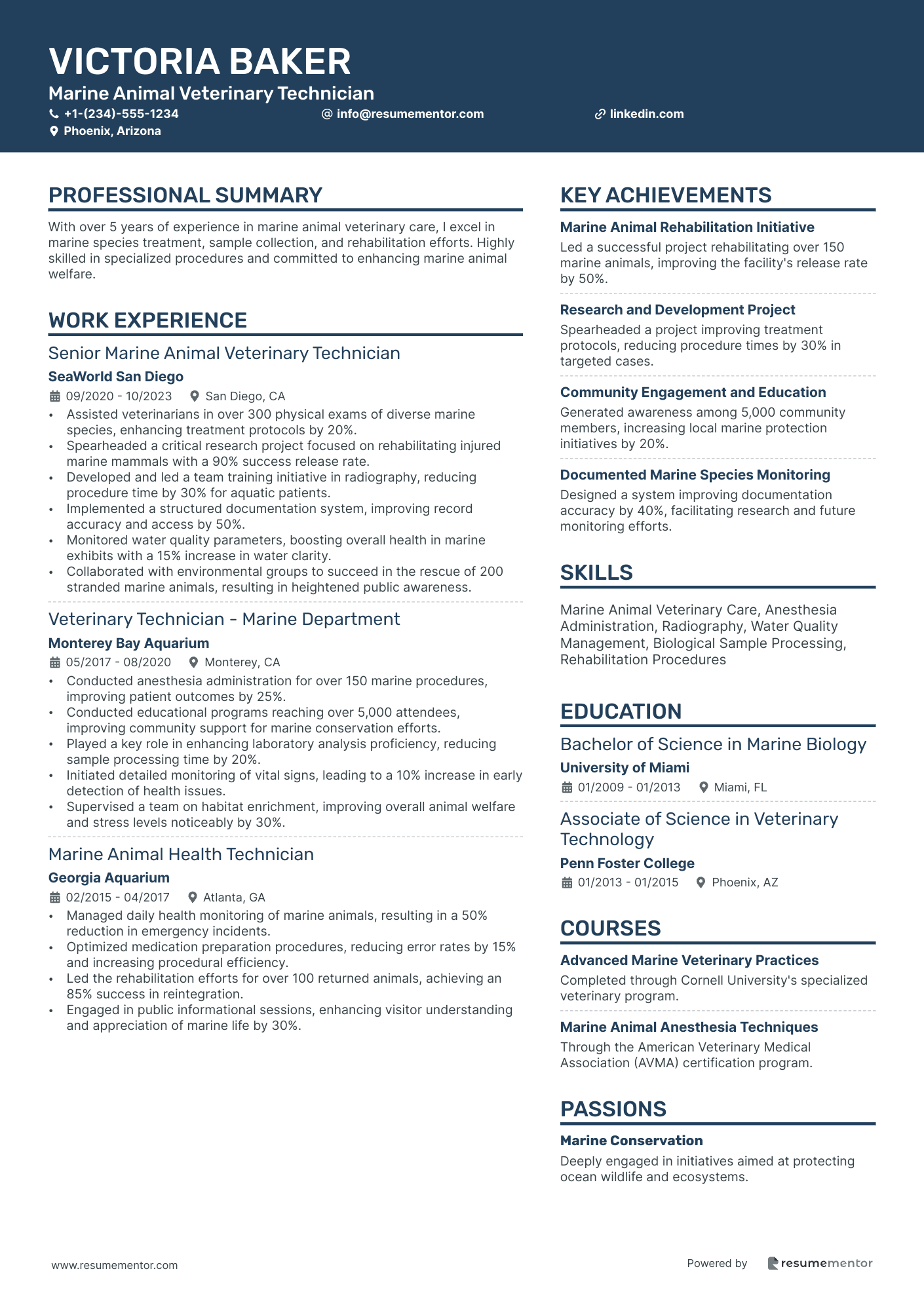 Marine Animal Veterinary Technician