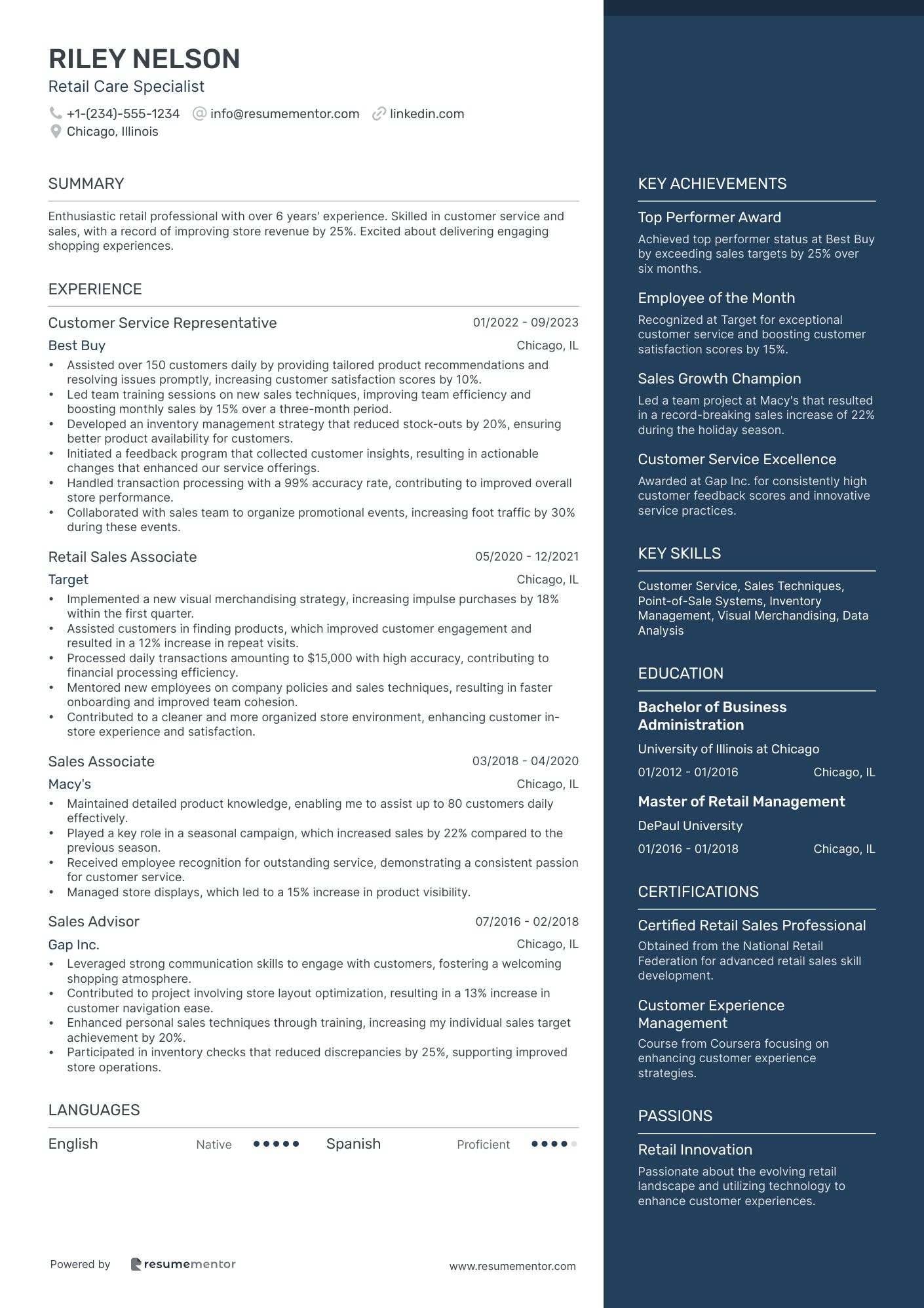 Retail Care Specialist