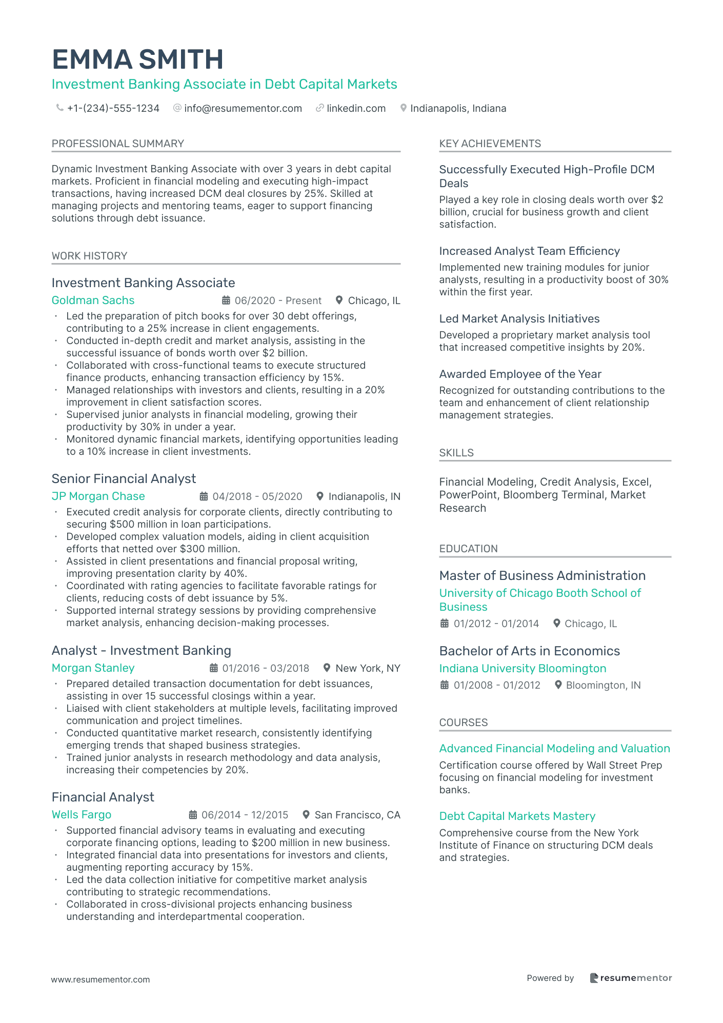 Investment Banking Associate in Debt Capital Markets