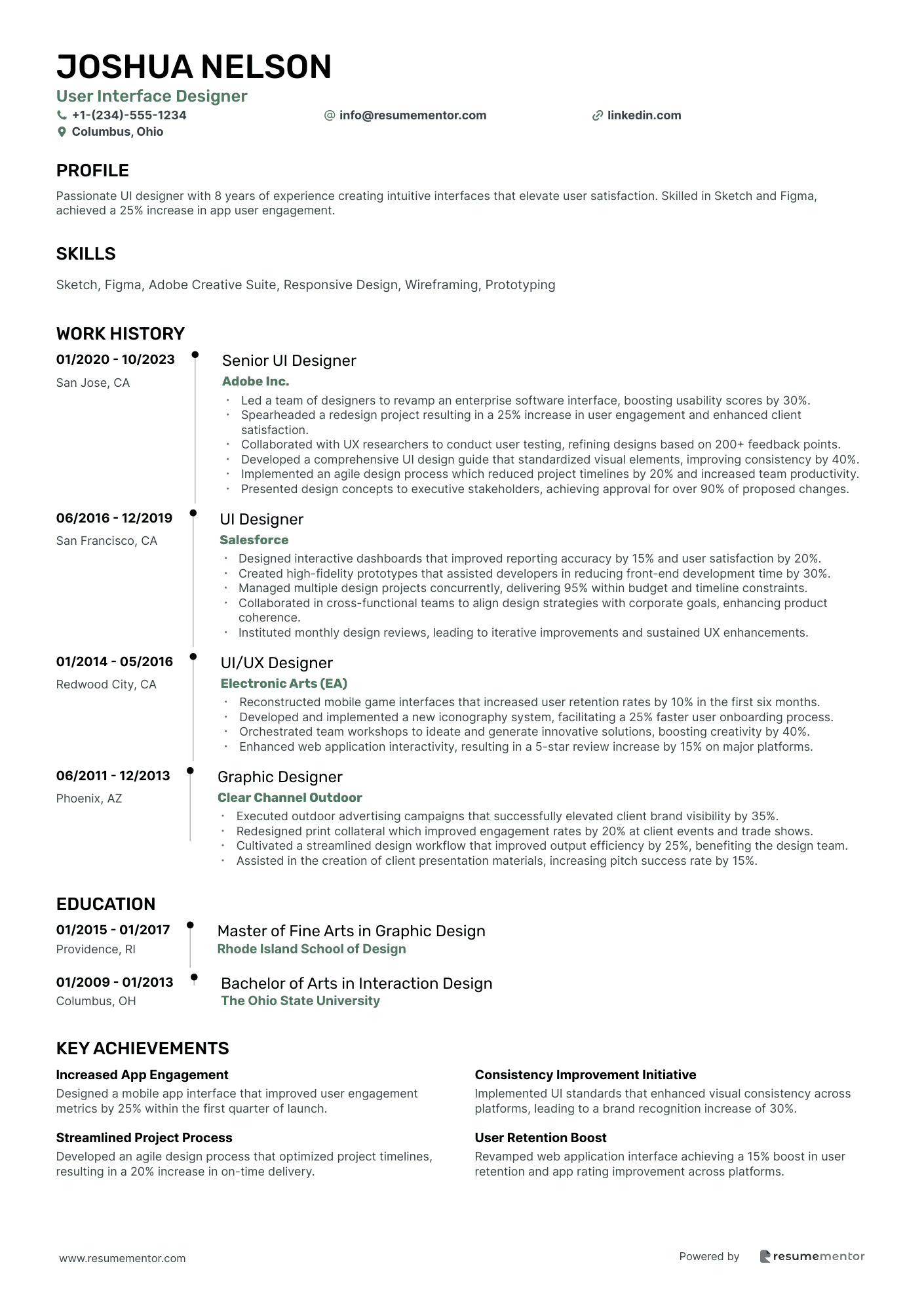 User Interface Designer