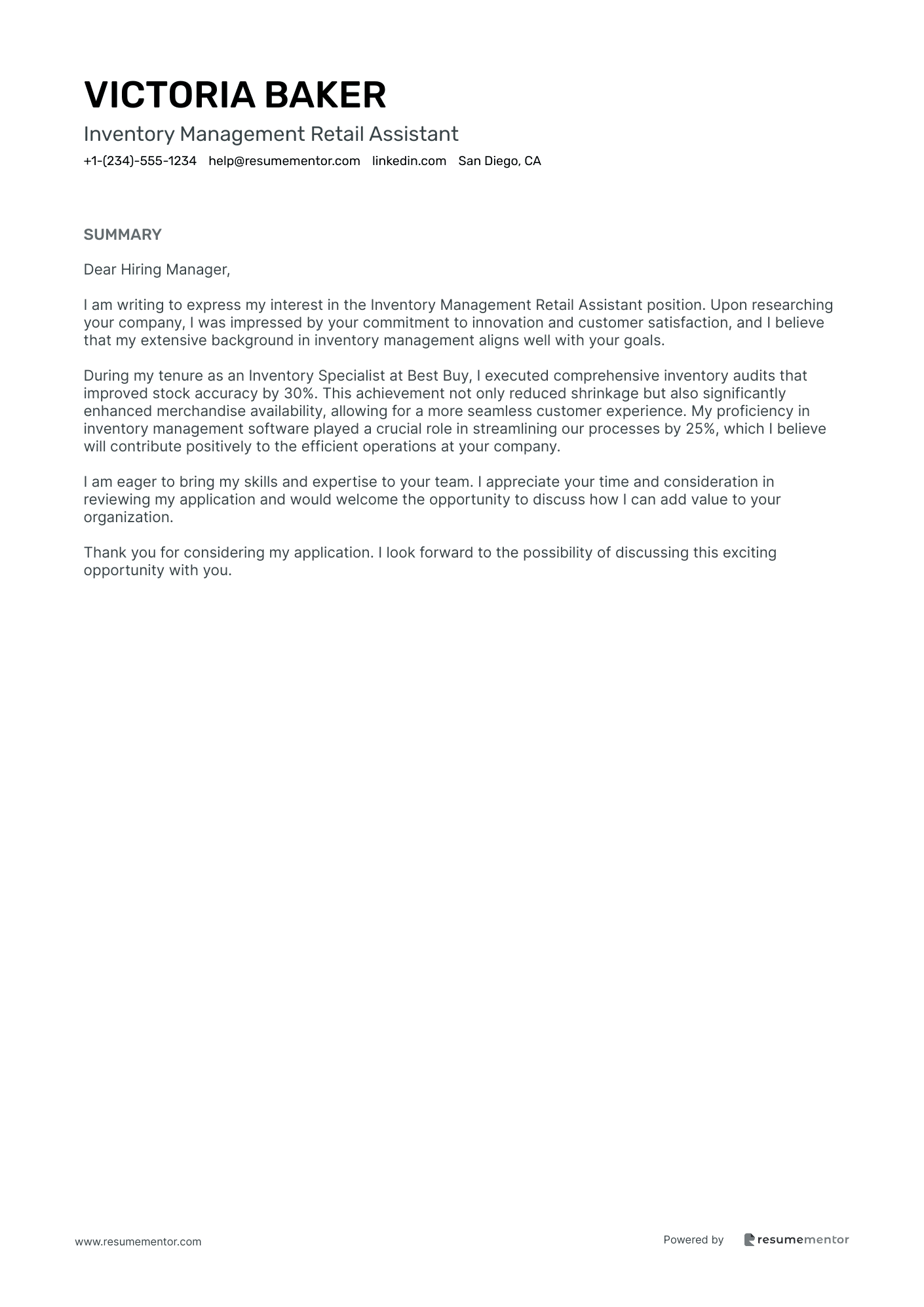 Inventory Management Retail Assistant