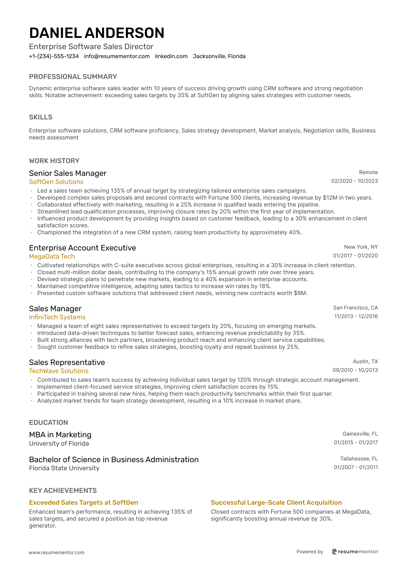 Enterprise Software Sales Director