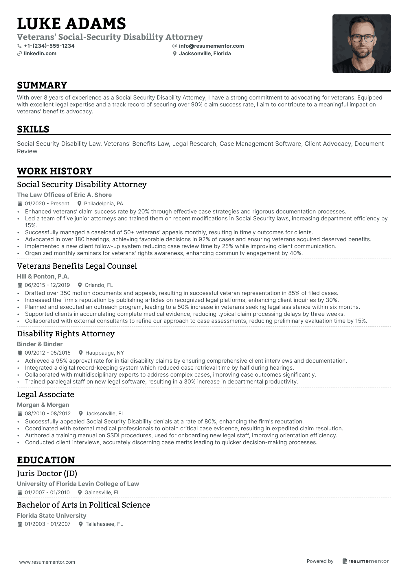 Veterans' Social Security Disability Attorney