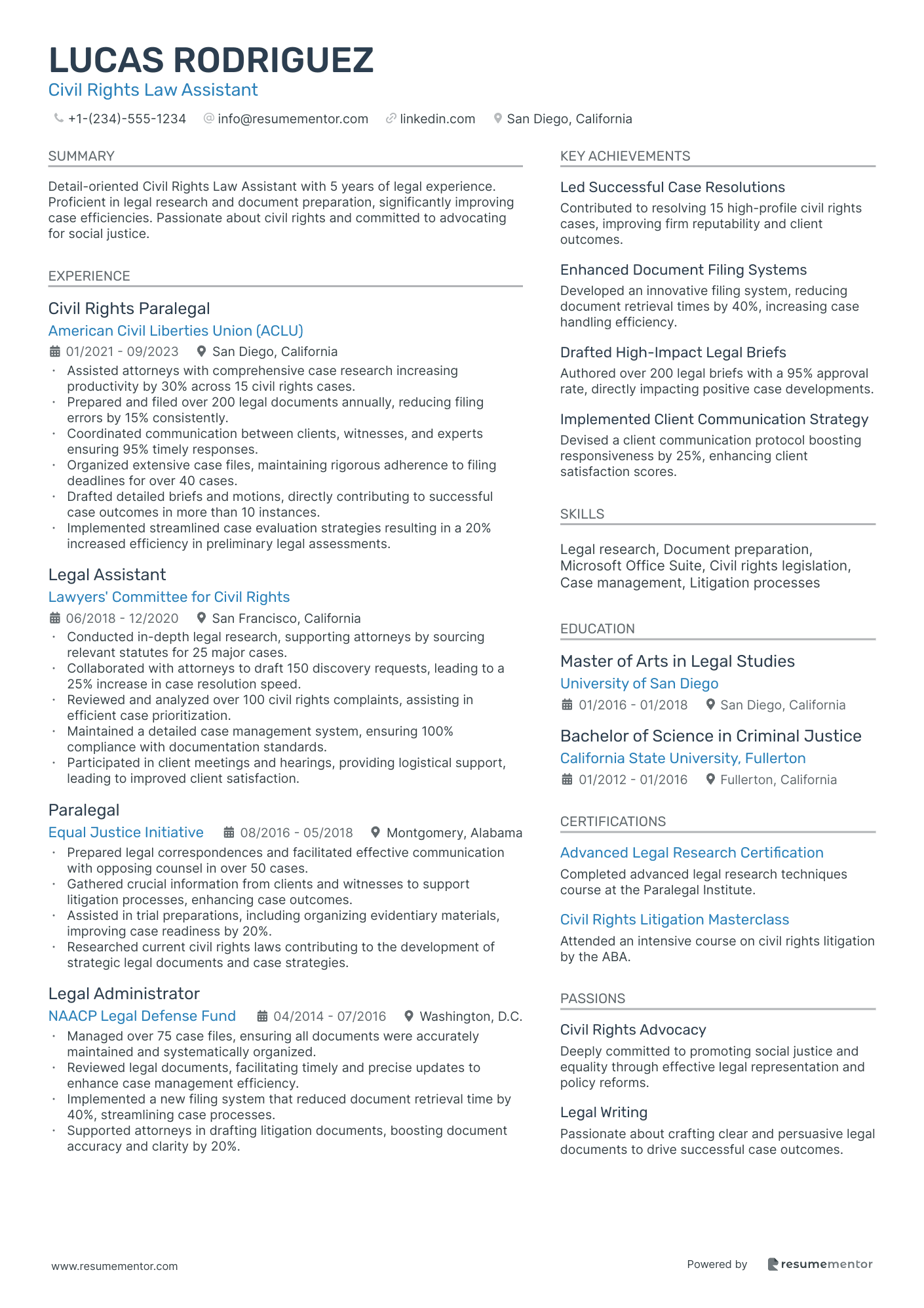 Civil Rights Law Assistant