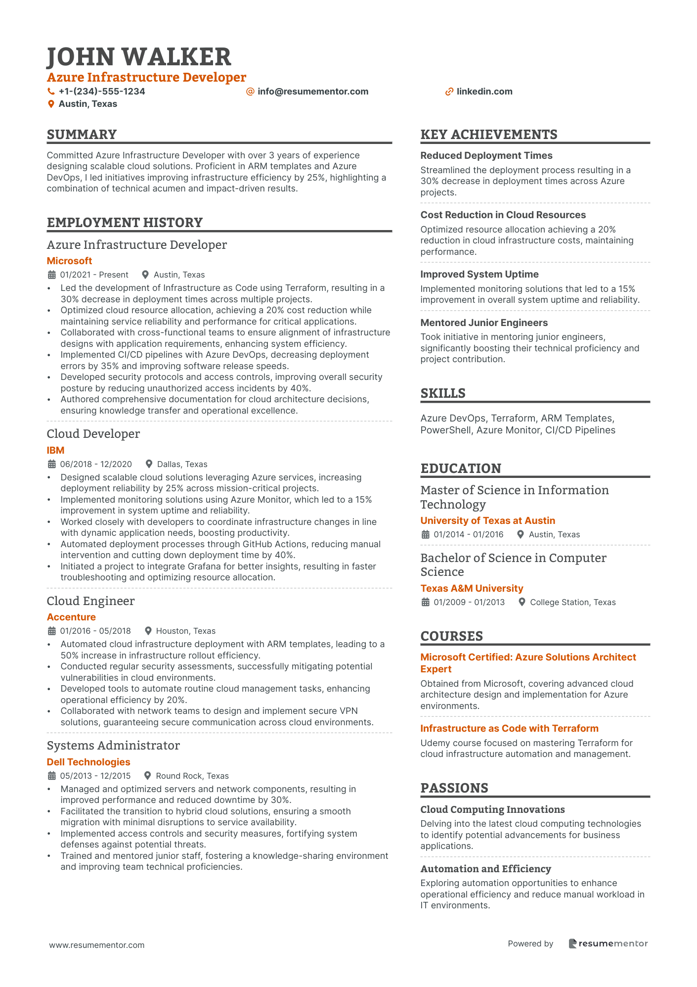 Azure Infrastructure Developer