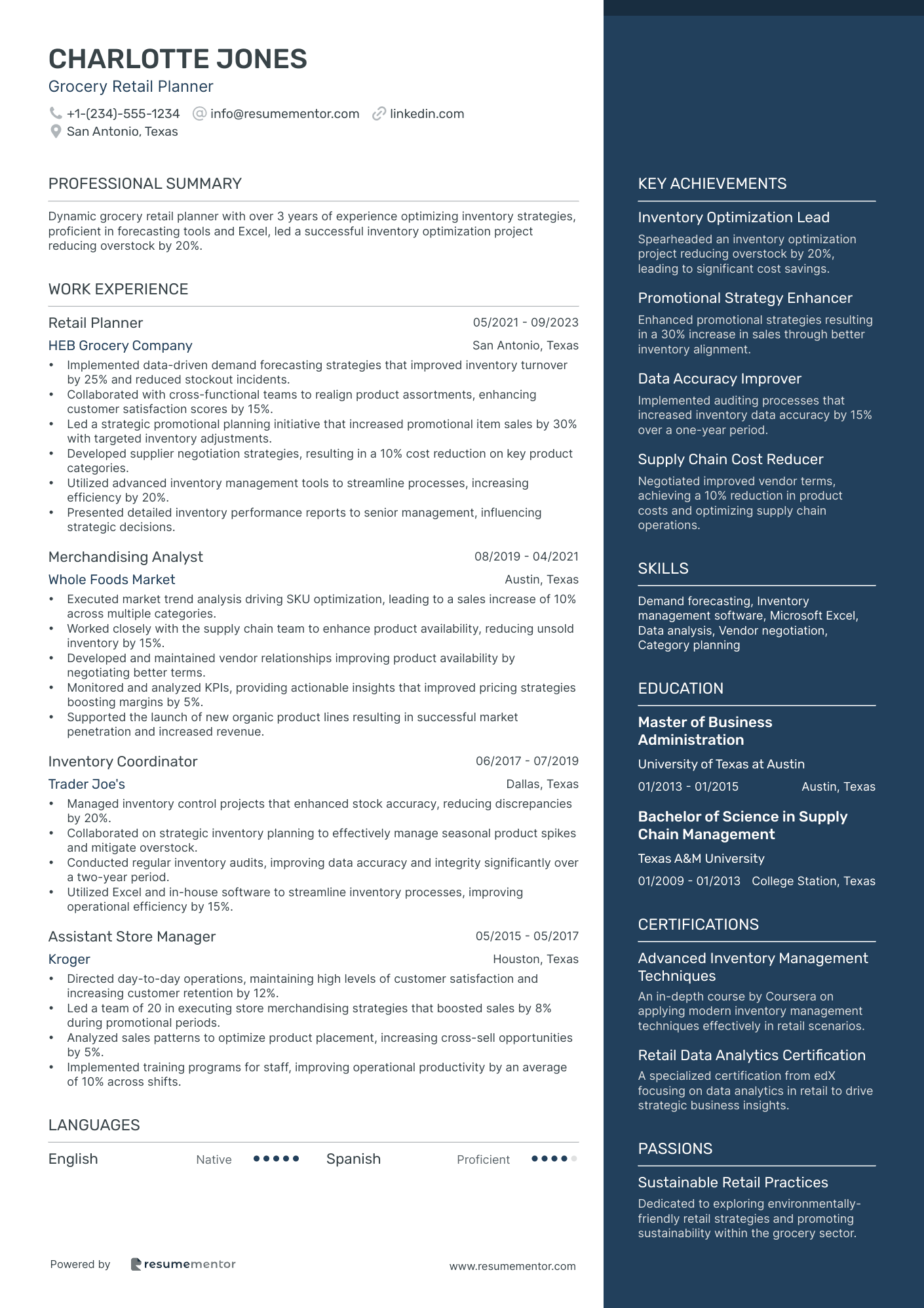 Grocery Retail Planner