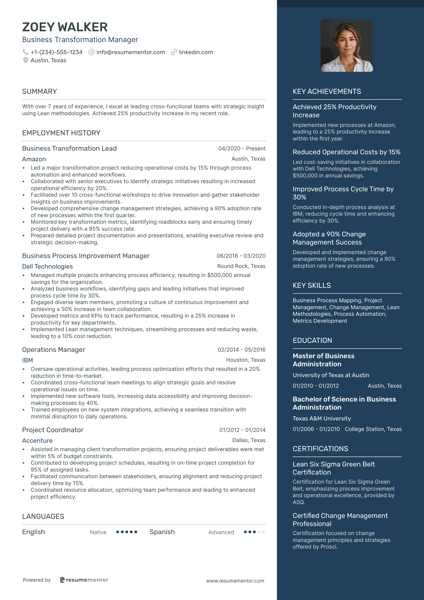 Business Transformation Manager