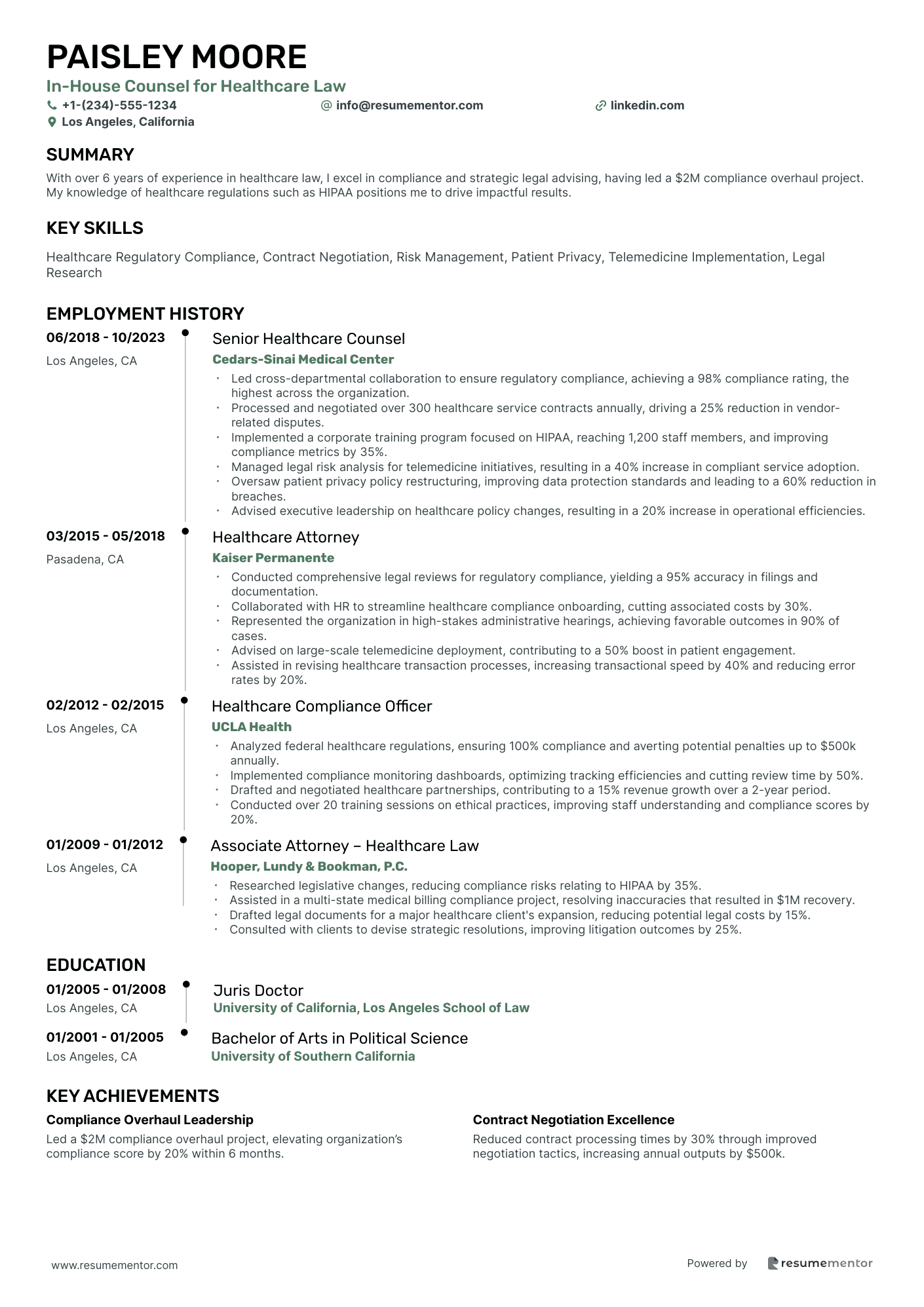 In House Counsel for Healthcare Law