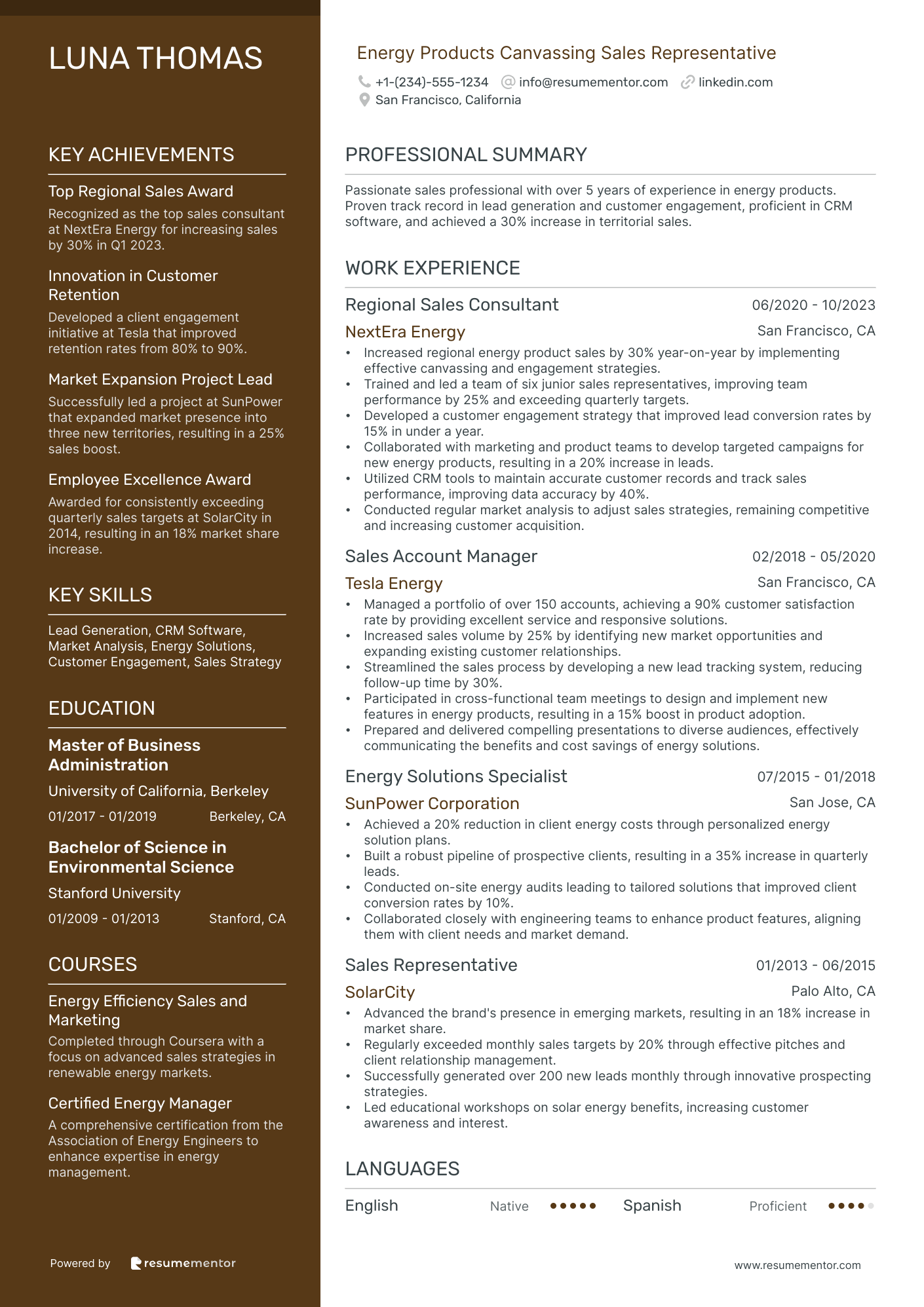 Energy Products Canvassing Sales Representative