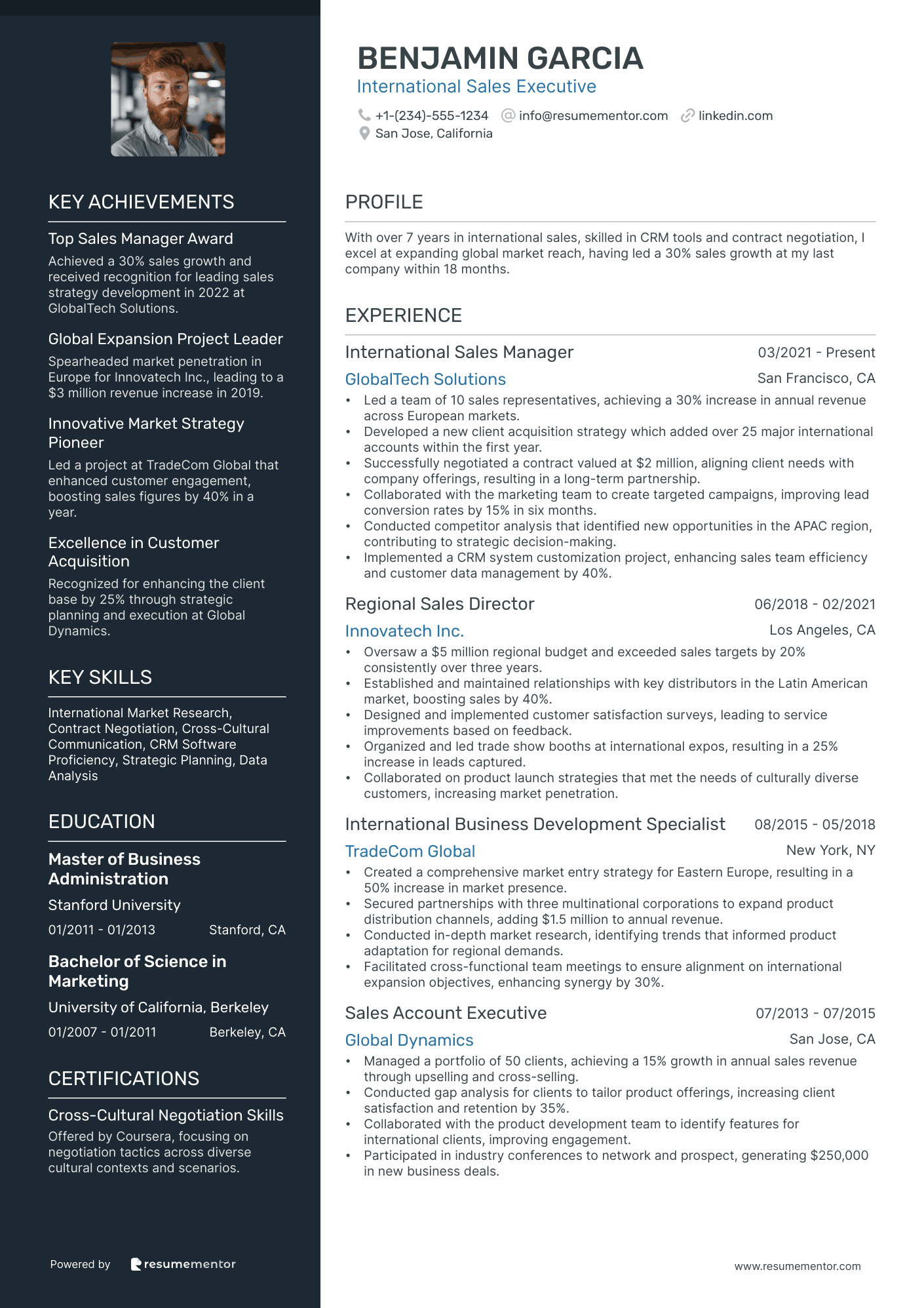 International Sales Executive
