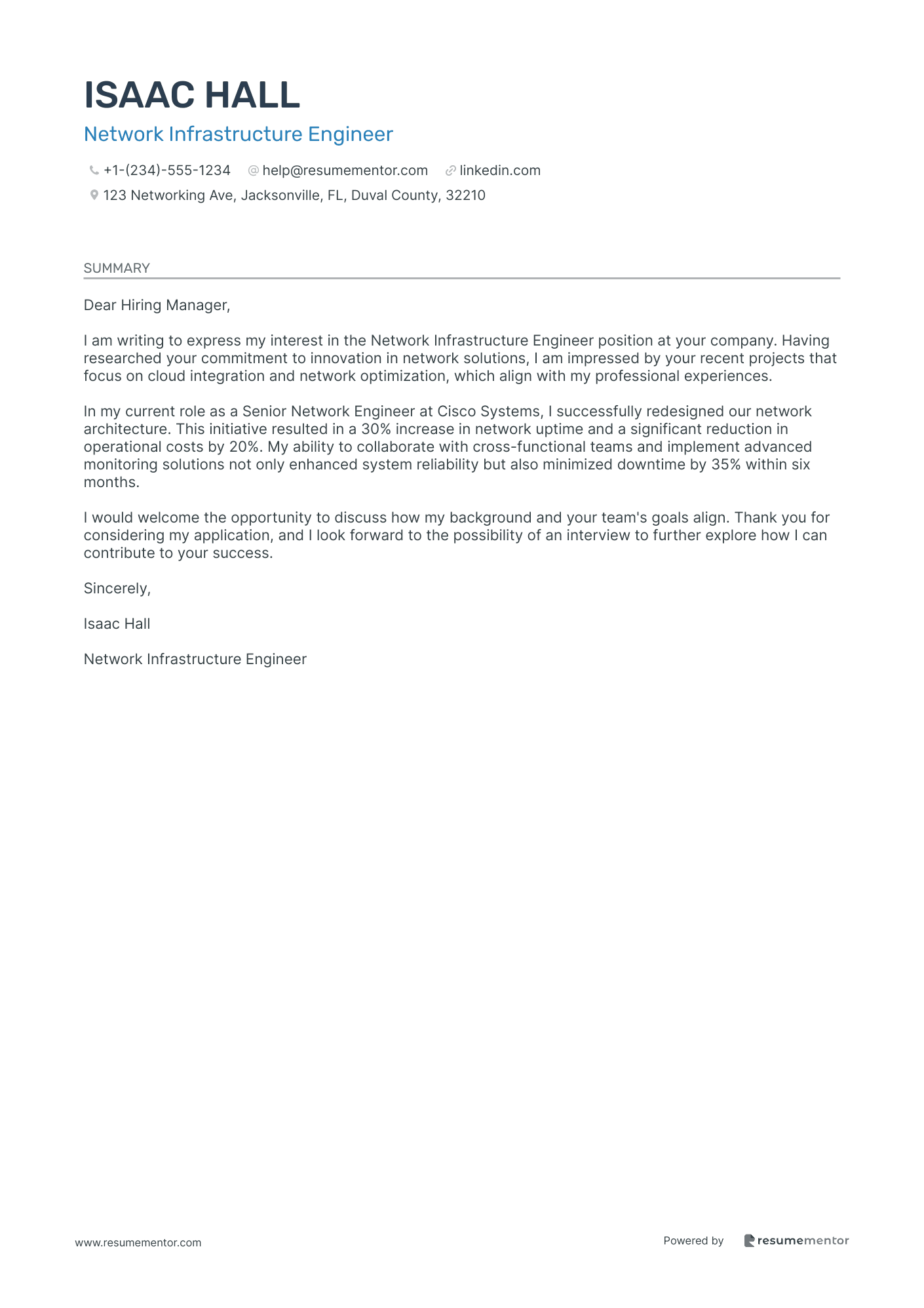 Network Infrastructure Engineer