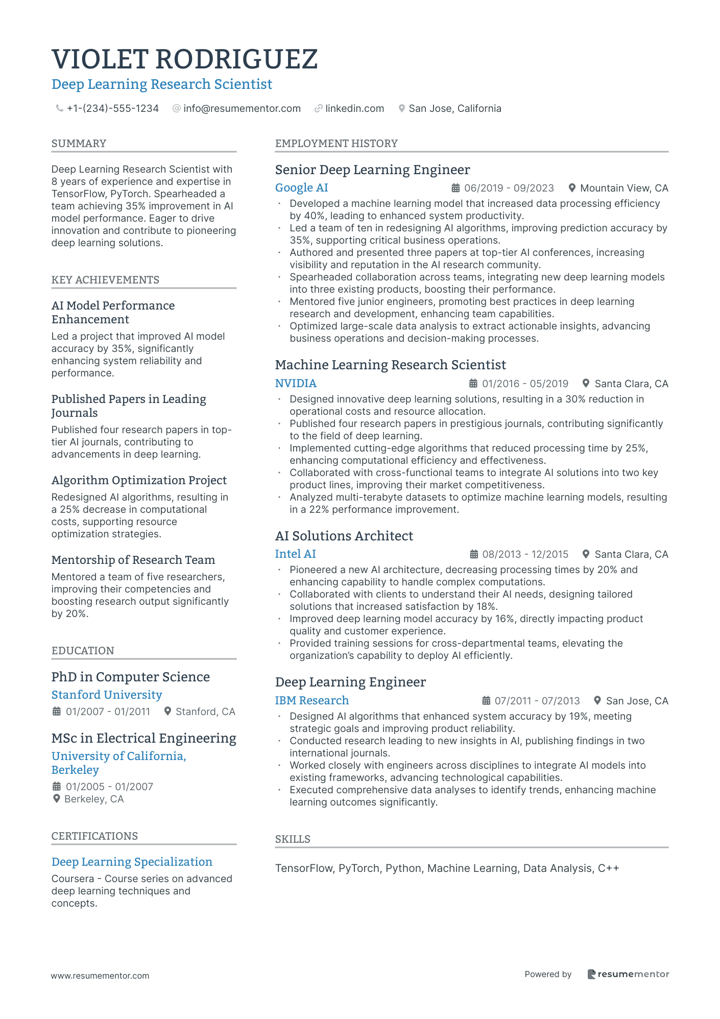 Deep Learning Research Scientist