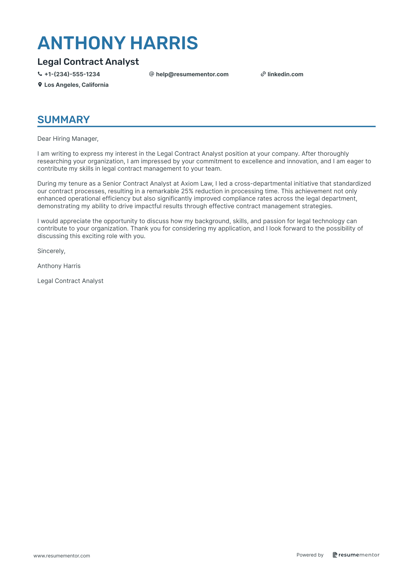 Legal Contract Analyst
