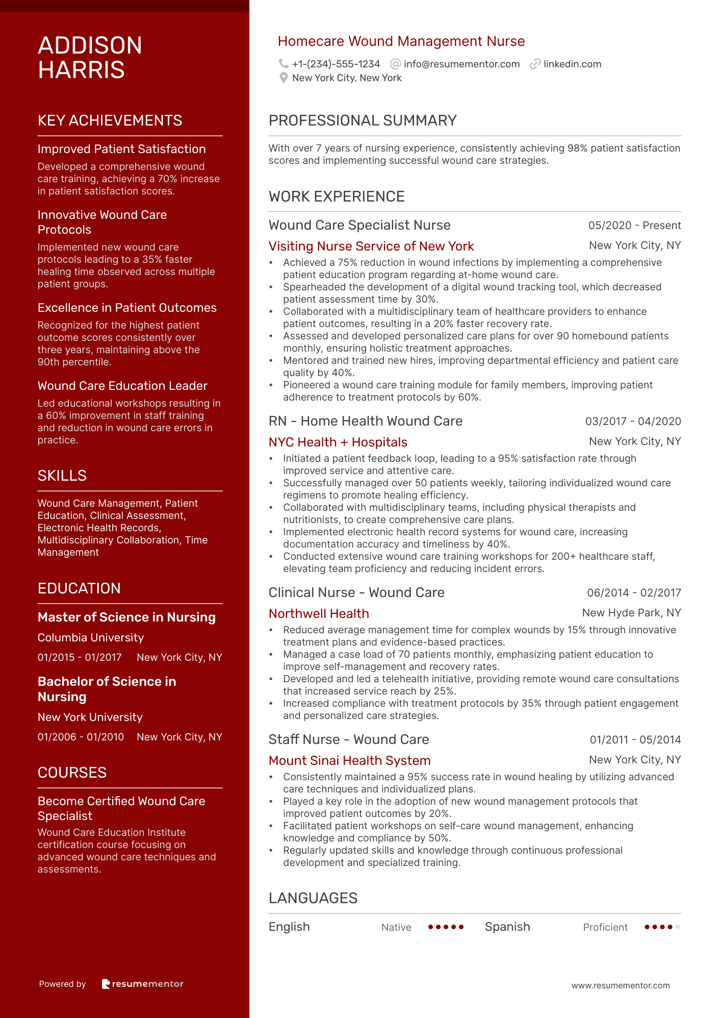 Homecare Wound Management Nurse