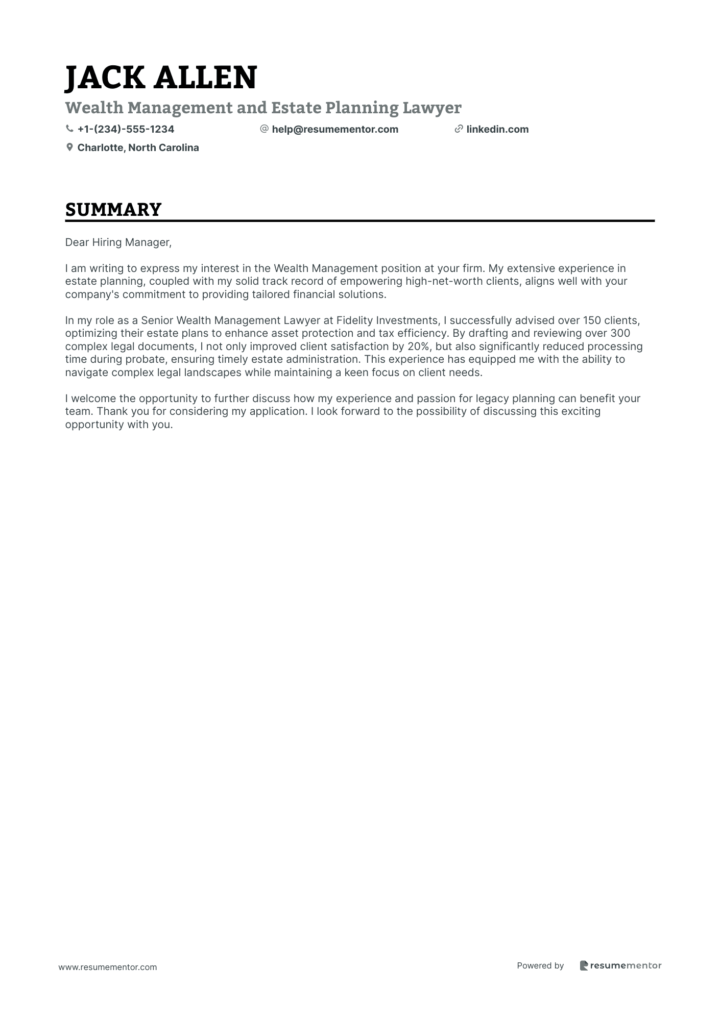 Wealth Management and Estate Planning Lawyer