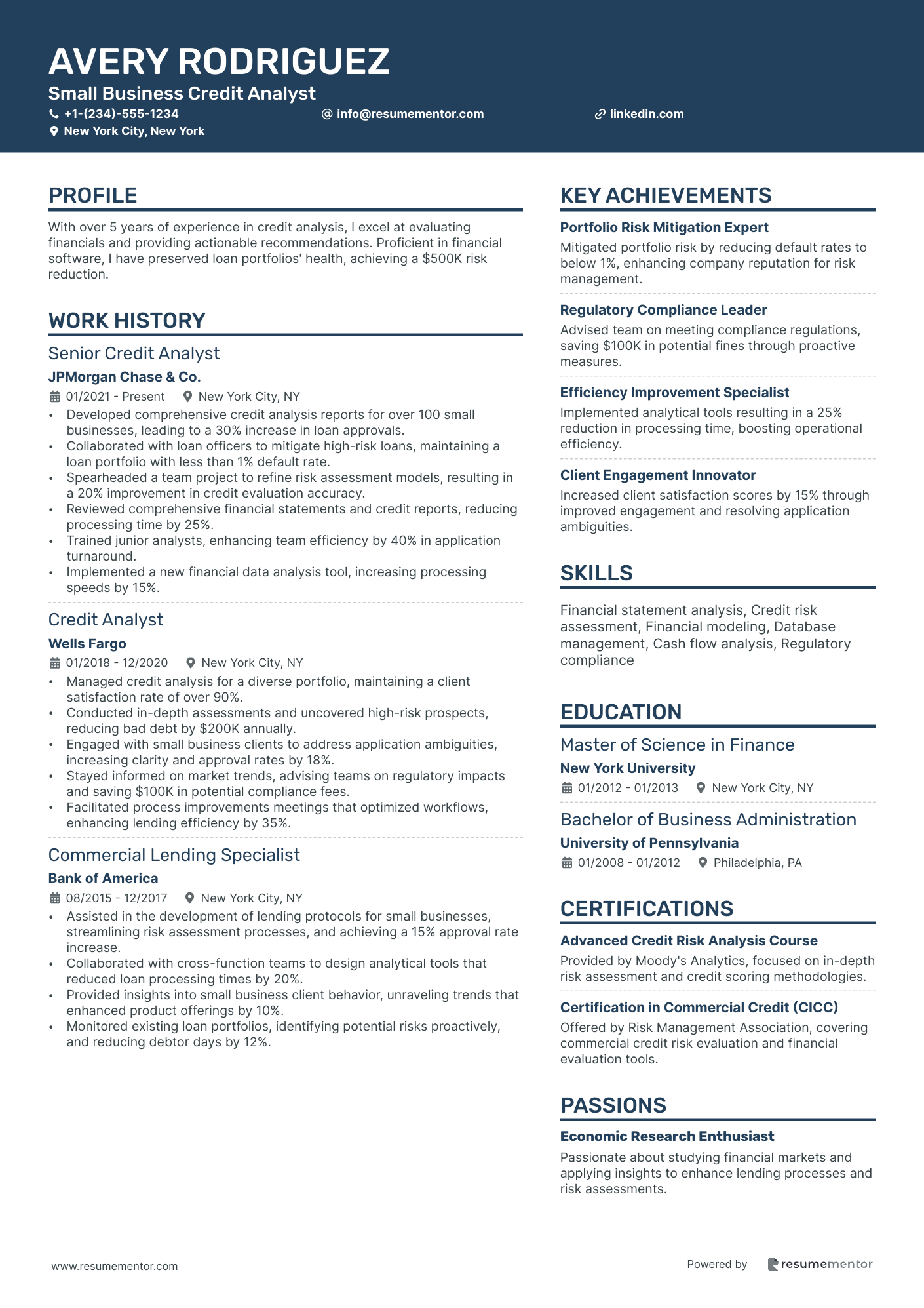 Small Business Credit Analyst