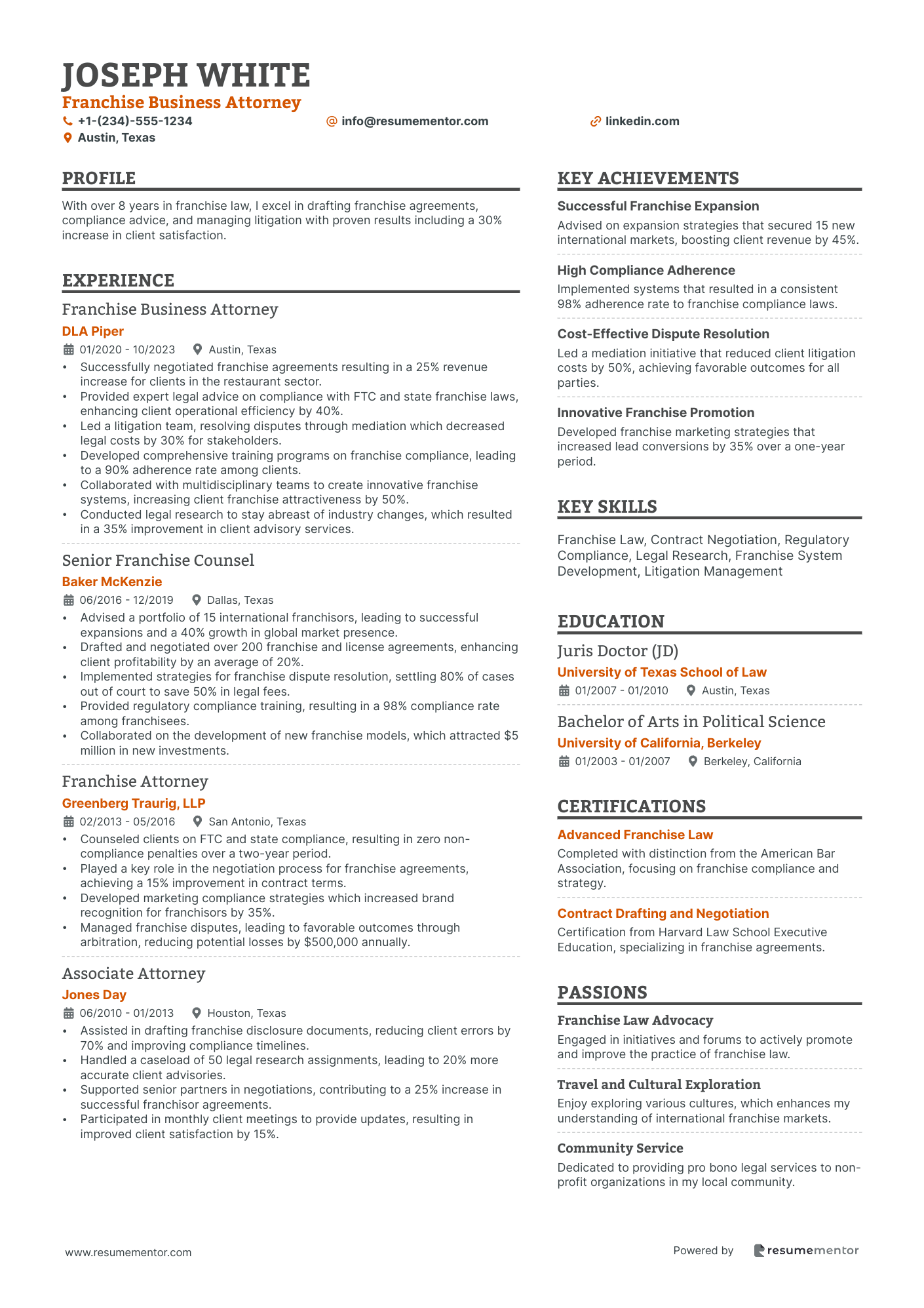 Franchise Business Attorney