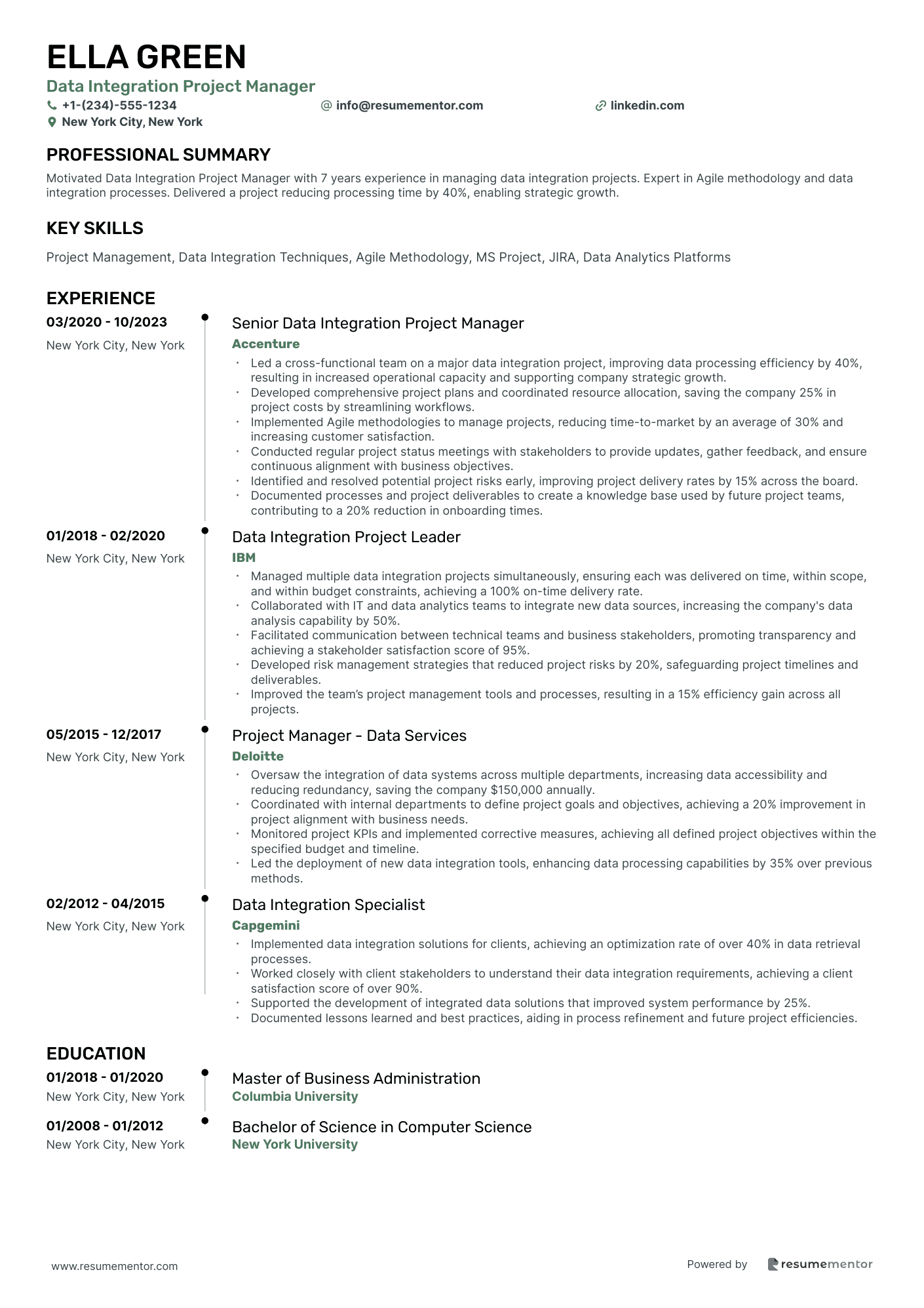 Data Integration Project Manager