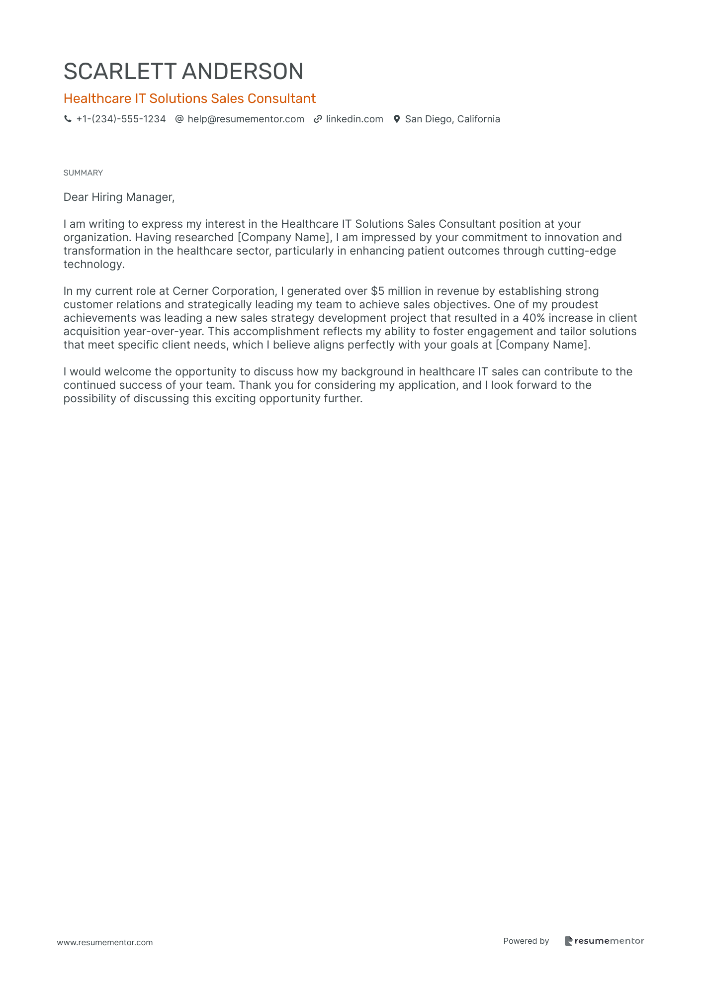 Healthcare IT Solutions Sales Consultant