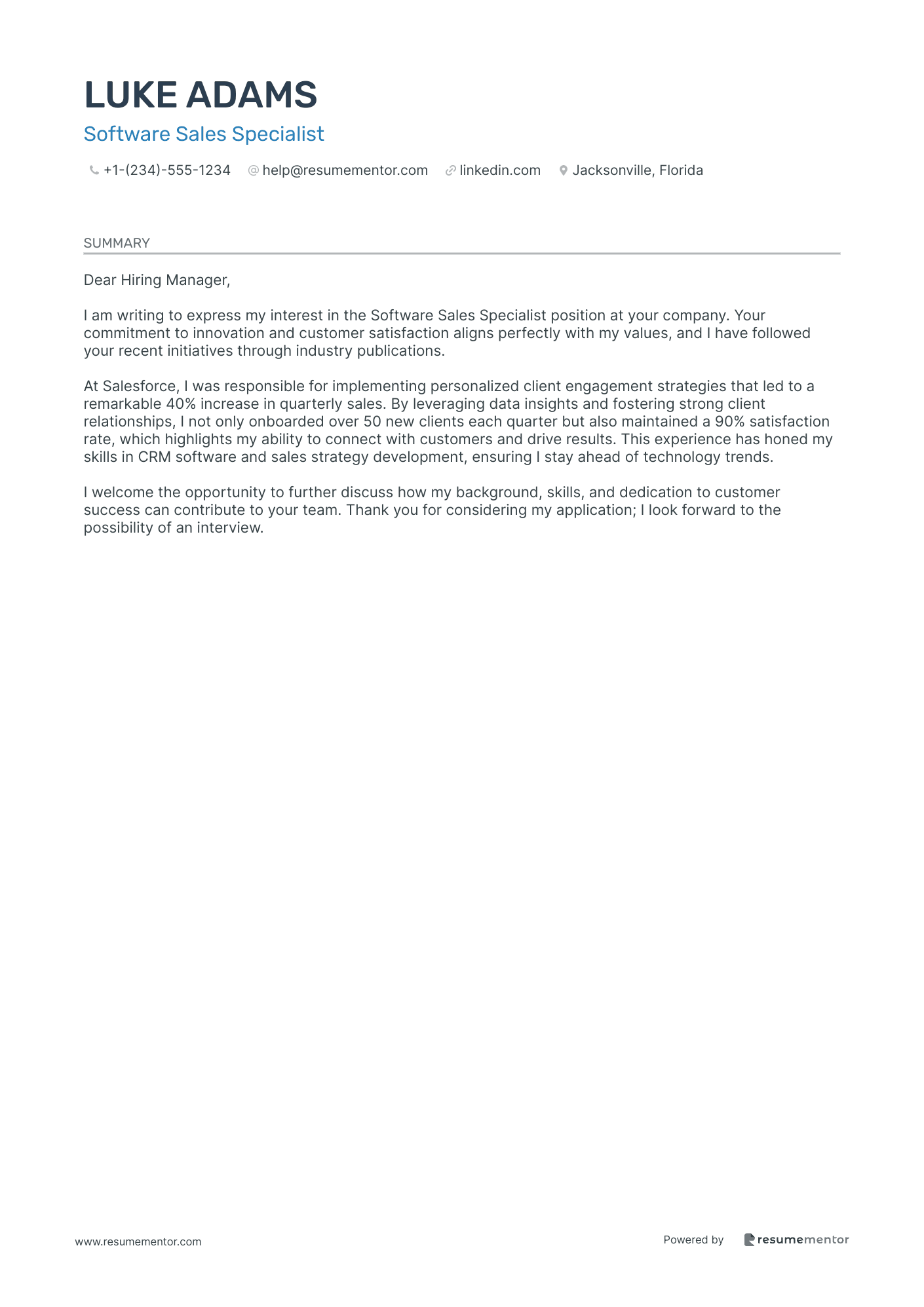 Software Sales Specialist