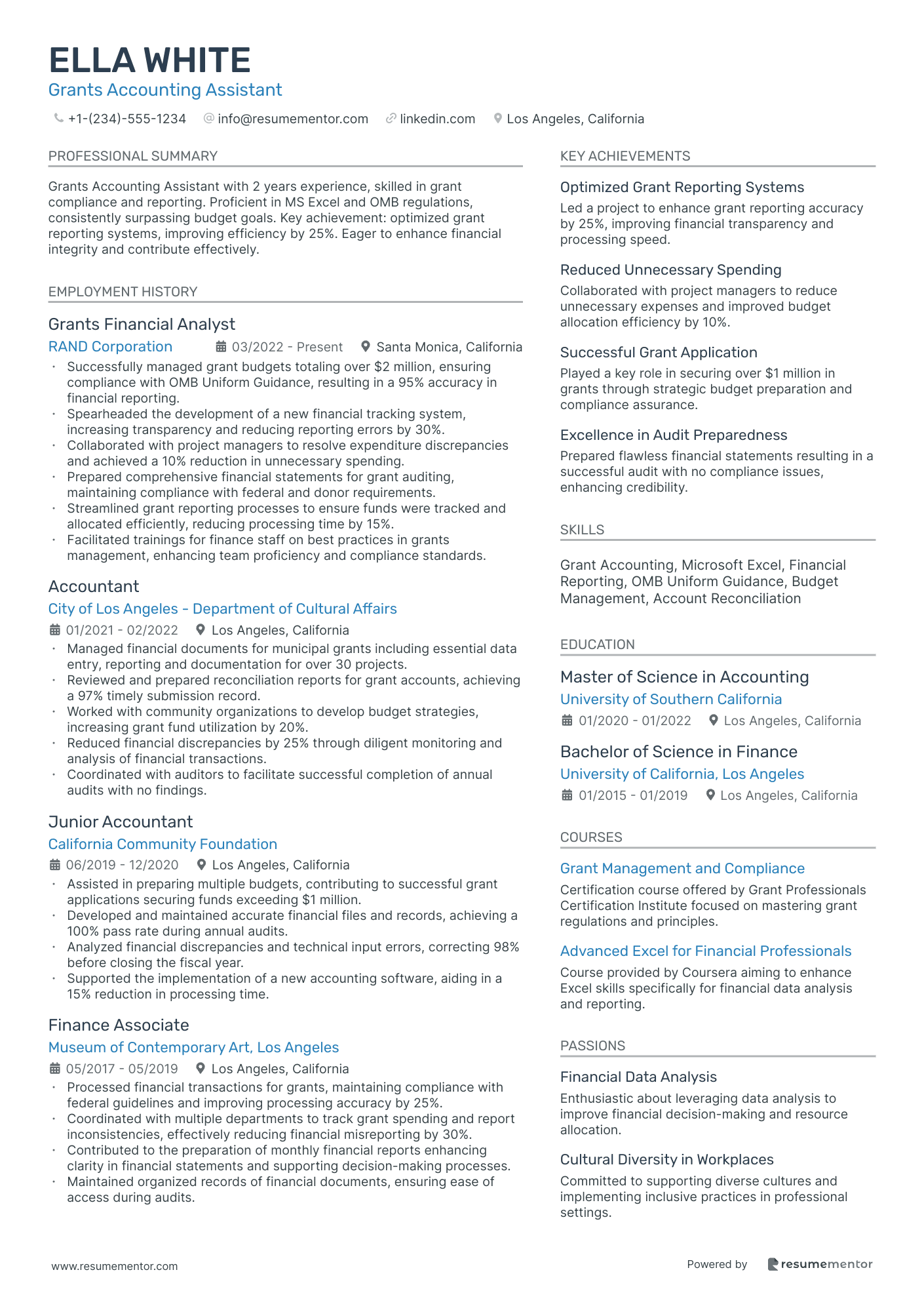 Grants Accounting Assistant