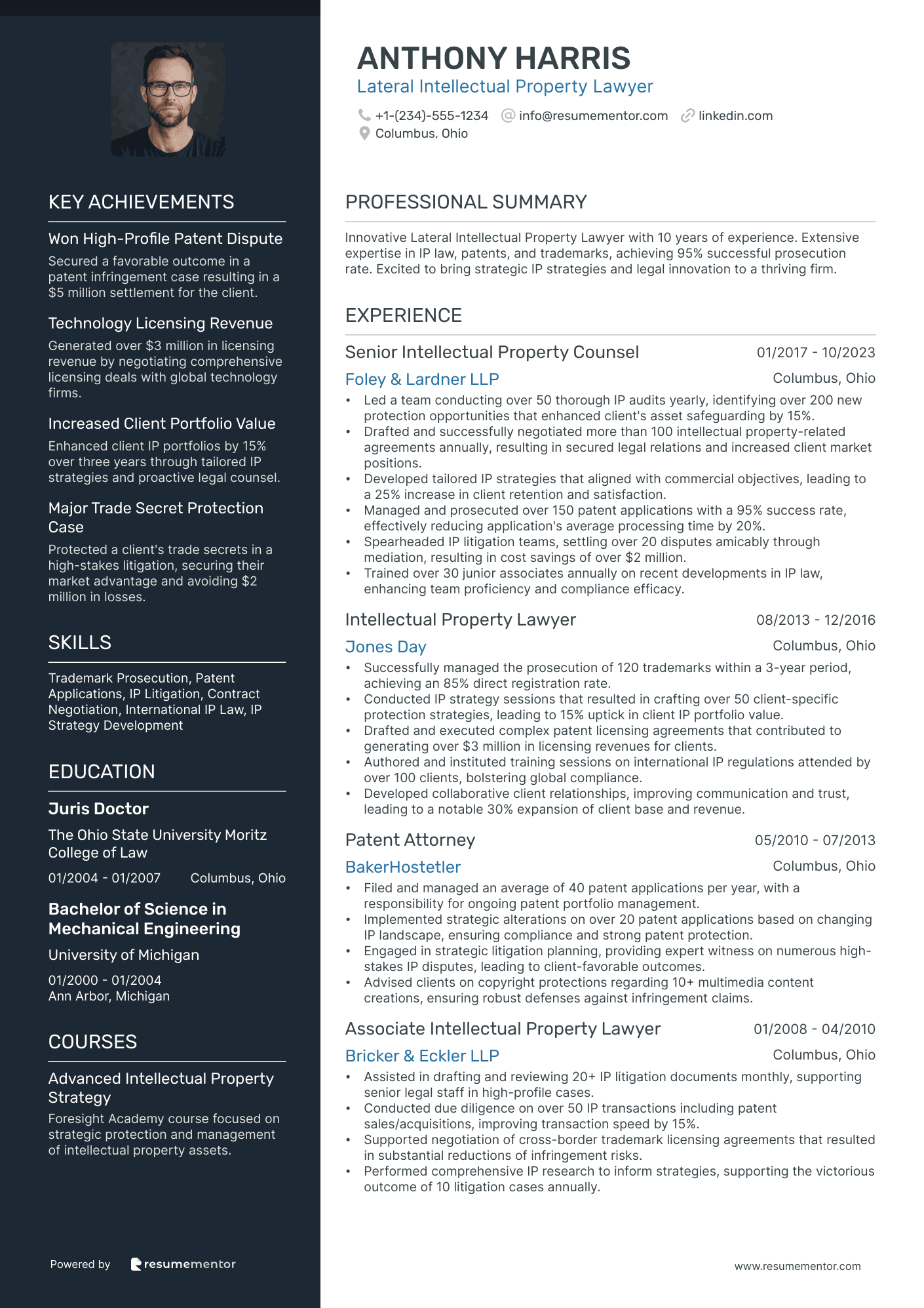 Lateral Intellectual Property Lawyer