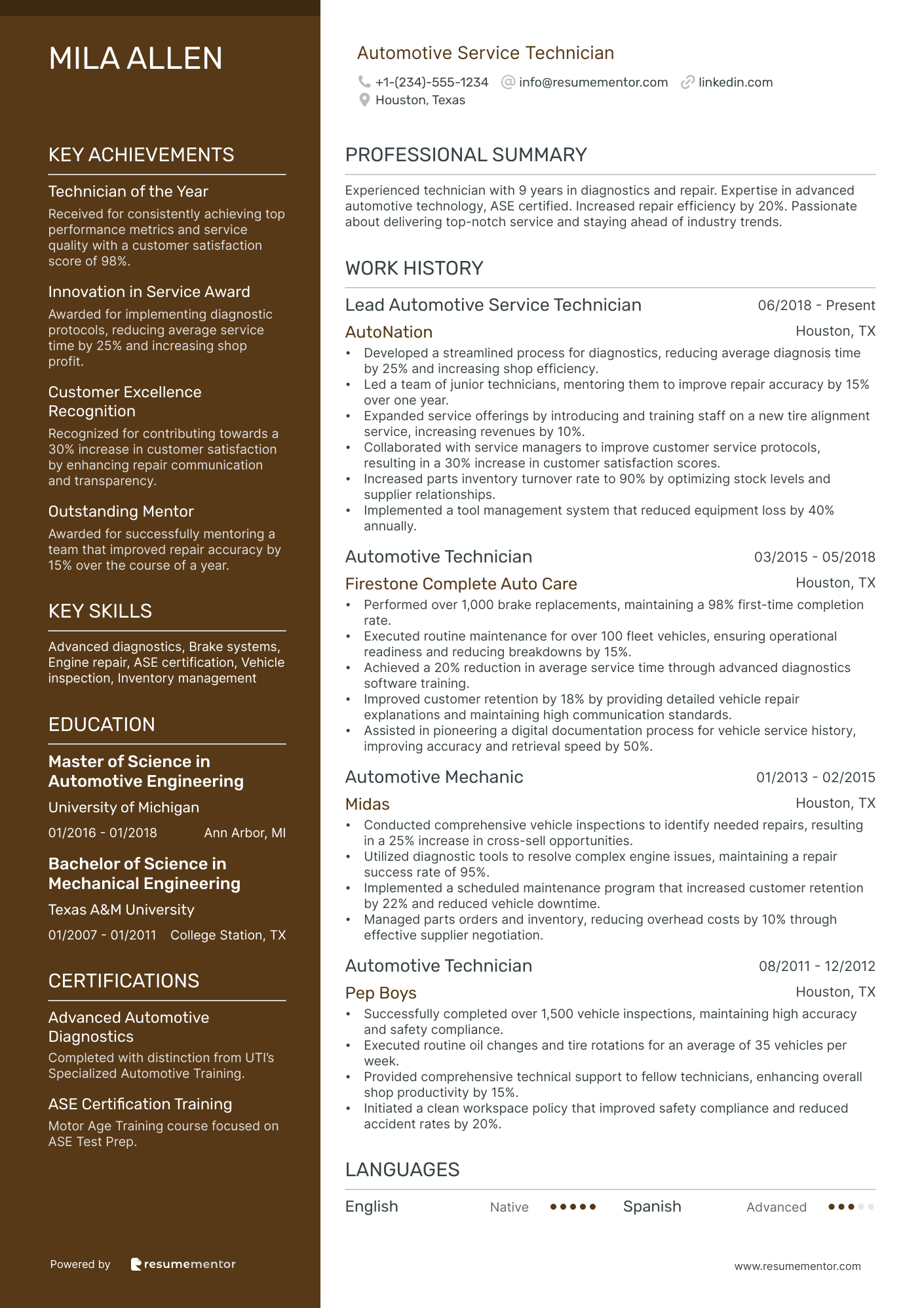 Automotive Service Technician