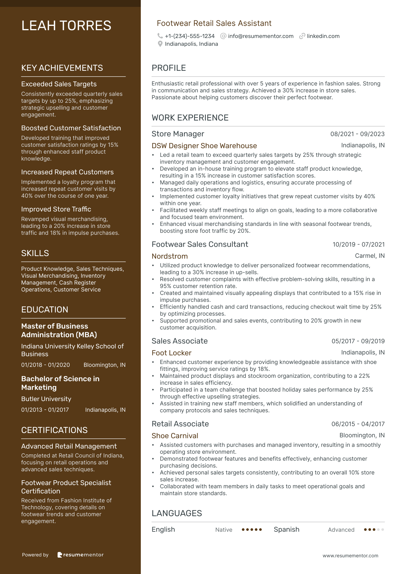 Footwear Retail Sales Assistant
