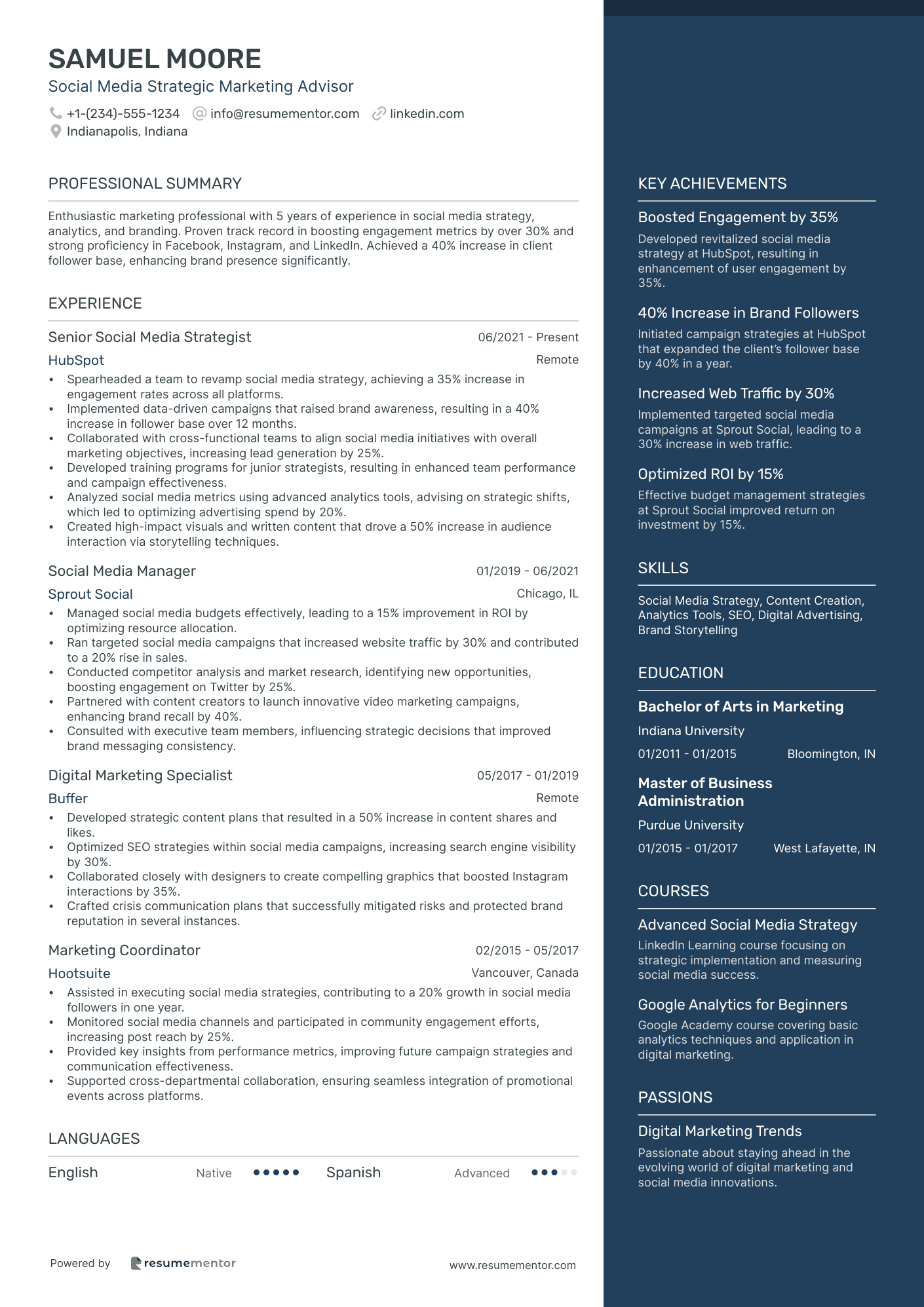 Social Media Strategic Marketing Advisor
