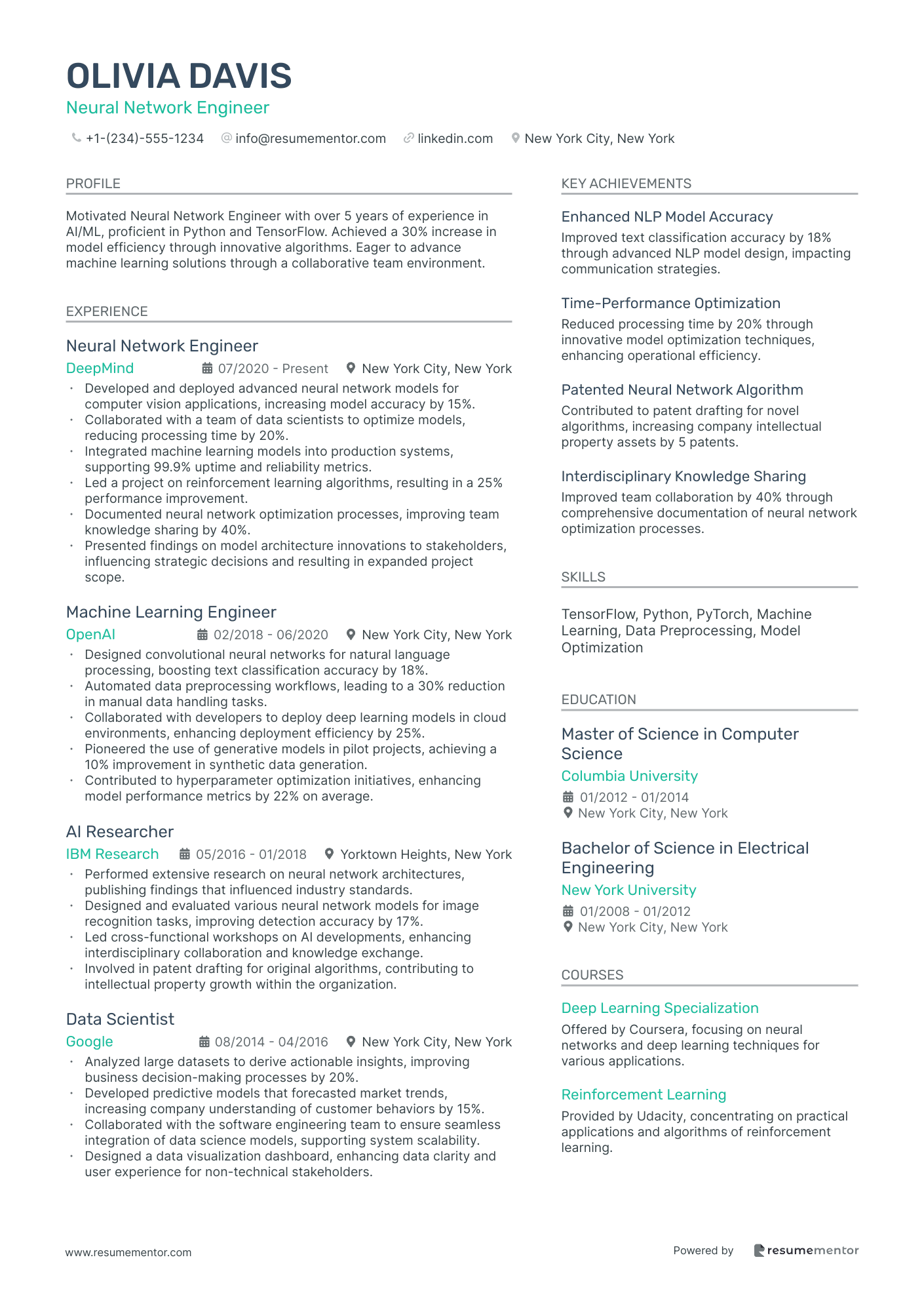 Neural Network Engineer