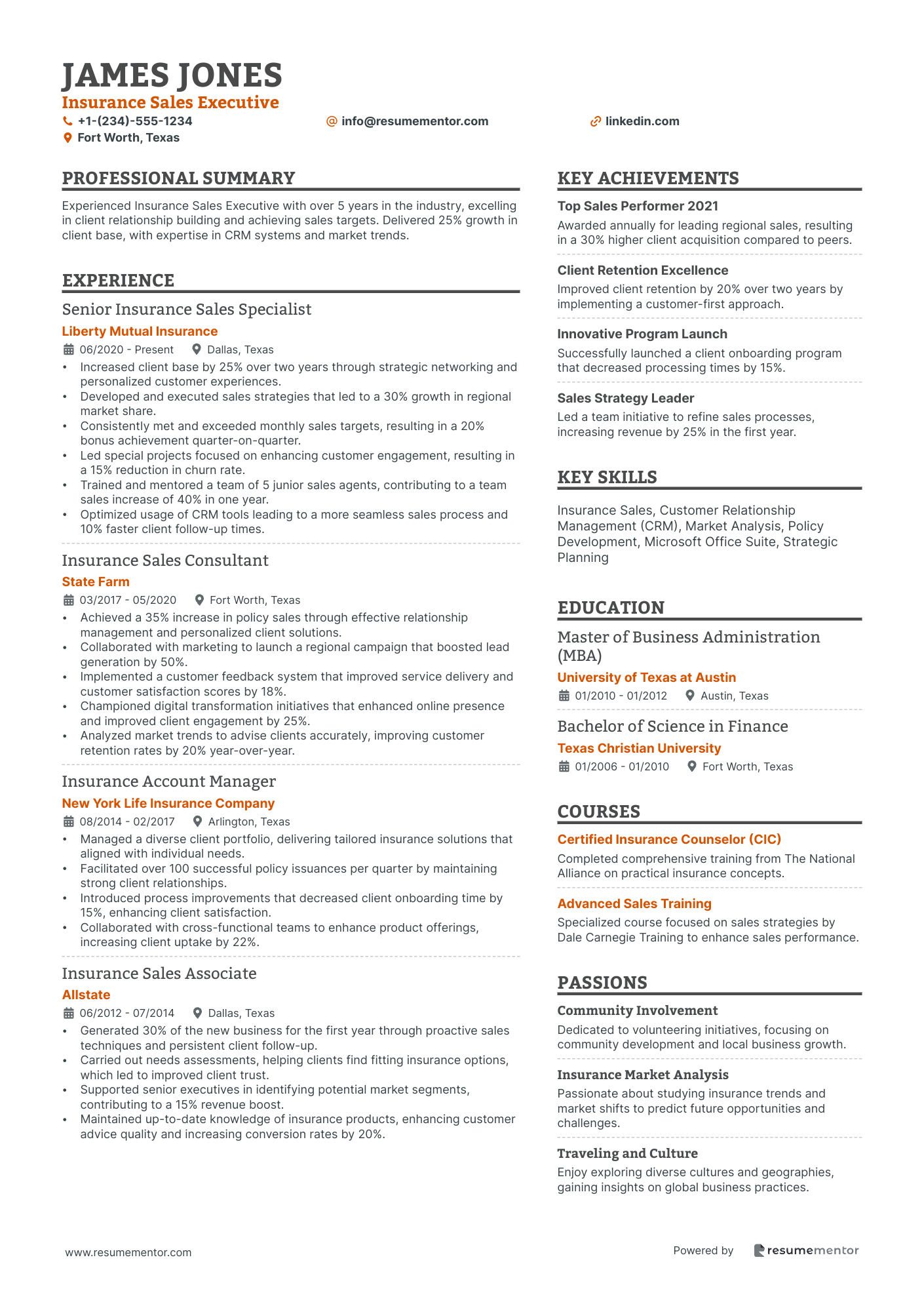 Insurance Sales Executive